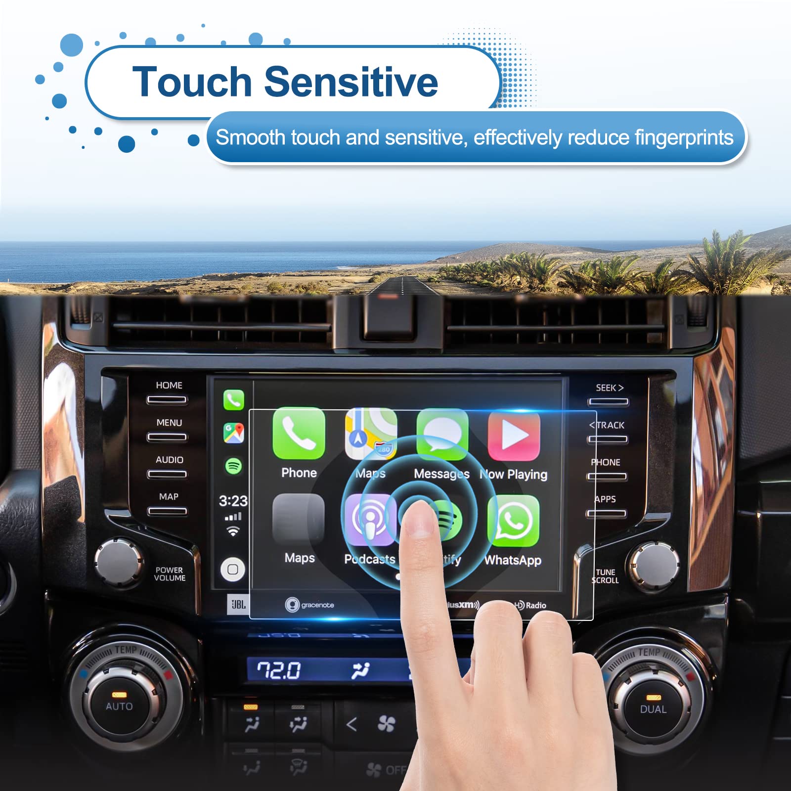 Coleya Updated 2020 2023 2024 4Runner Screen Protector For Toyota 4Runner (Sr5/Sr5 Premium/Trd Sport/Trd Off Road/Limited/Trd Pr