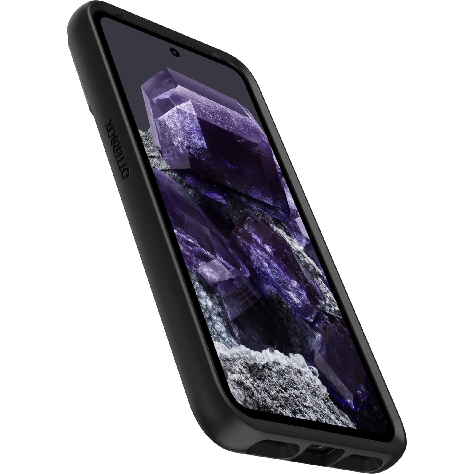 Otterbox Google Pixel 8 Symmetry Series Case   Black, Ultra Sleek, Wireless Charging Compatible, Raised Edges Protect Camera & S