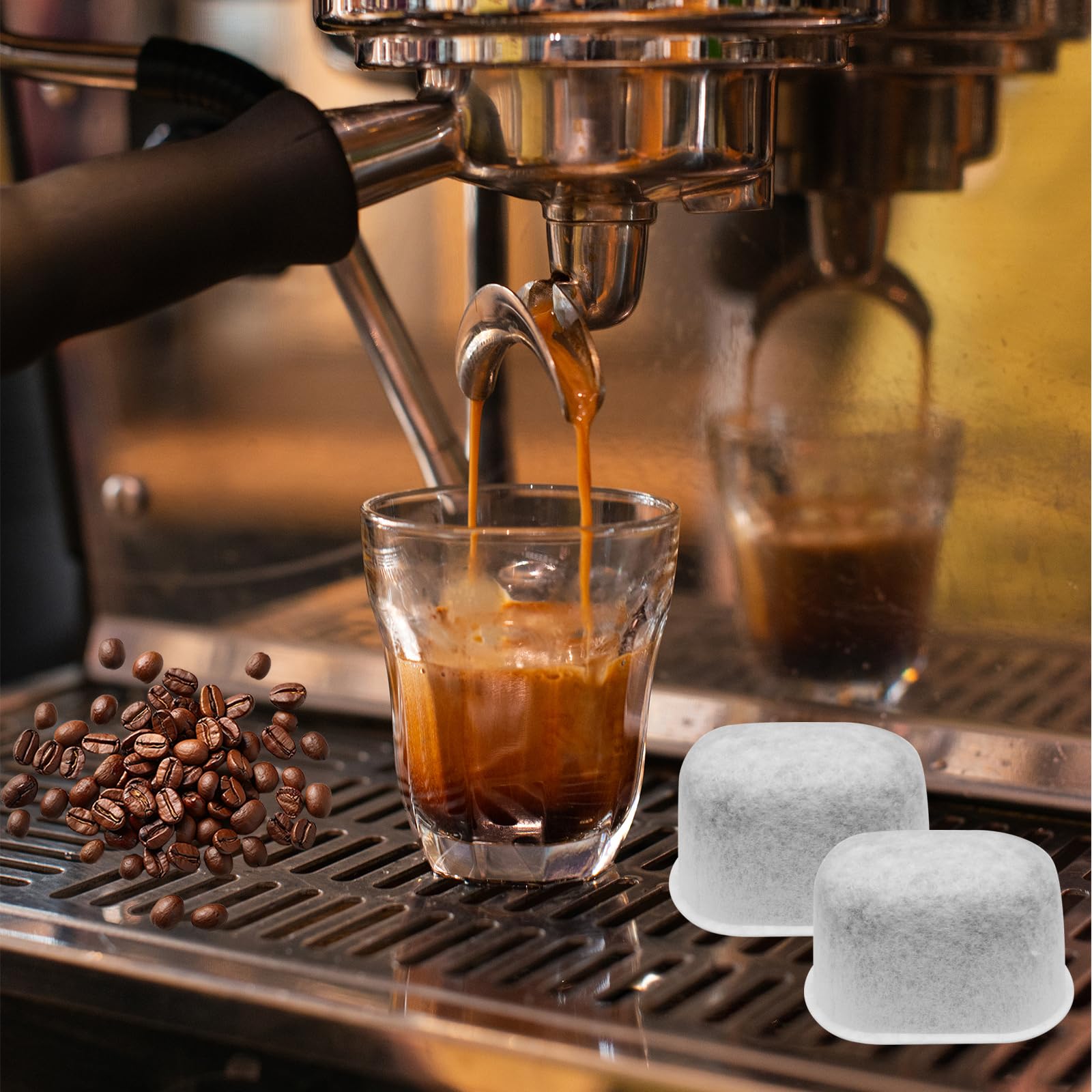 Seamaka 6 Pack Charcoal Water Filters For Breville Espresso Machine,Disposable Coffee Filters For Breville Bwf100 Replacement