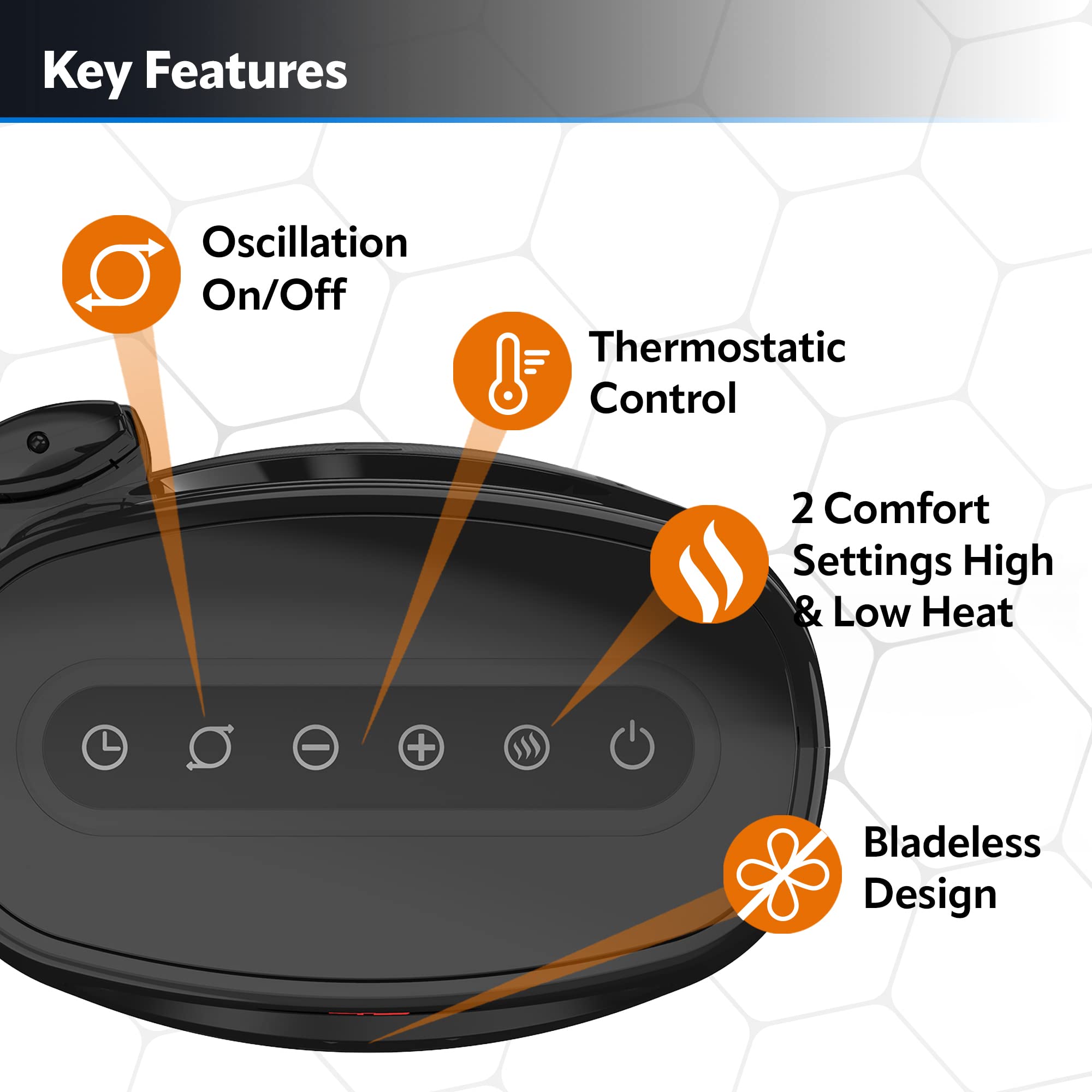 Lasko Oscillating Bladeless Ceramic Tower Space Heater For Home With Enhanced Safety, Adjustable Thermostat, Timer And Remote Co