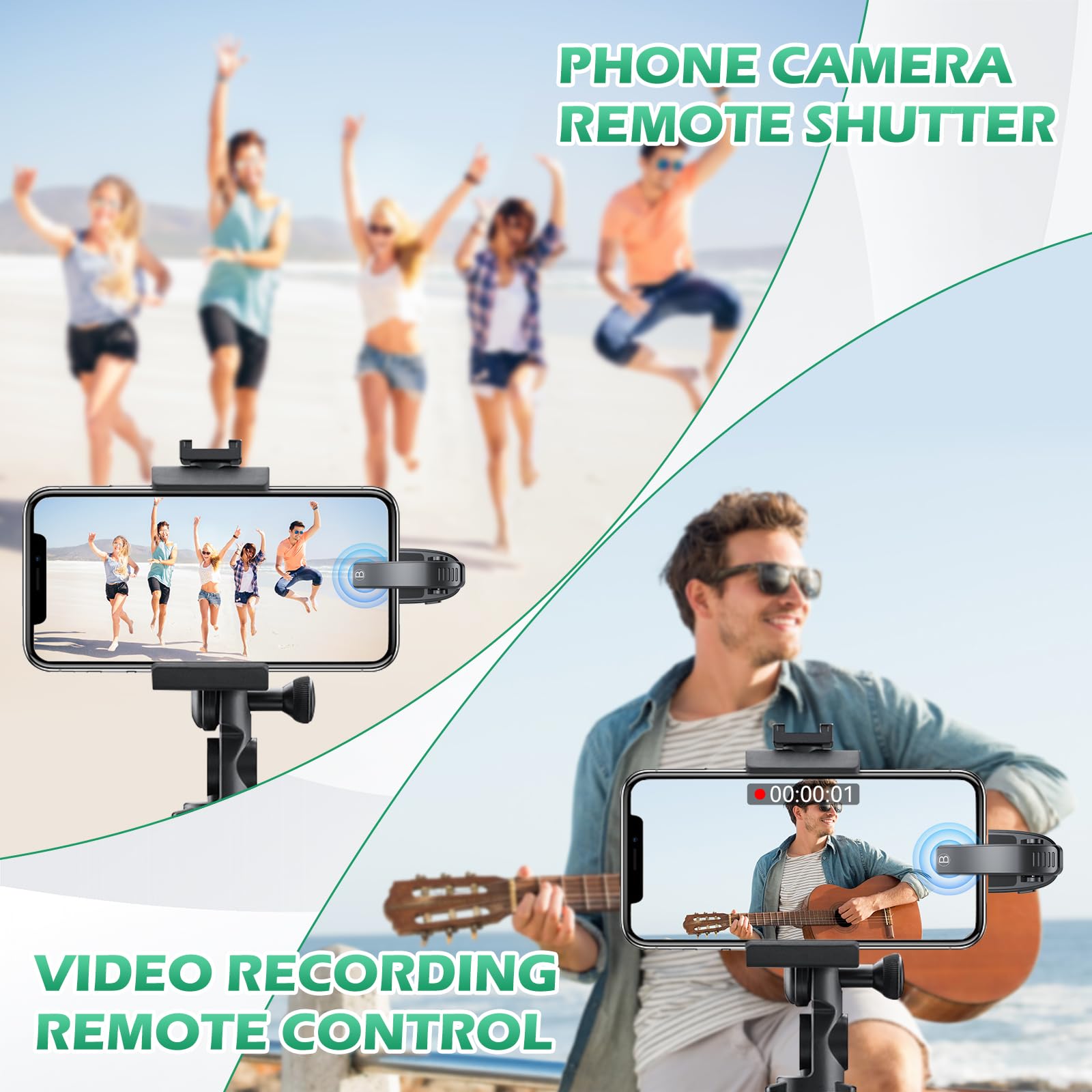 Remote Control Page Turner, Wireless Page Turner, Usb-C Rechargeable, No Bluetooth, No Wifi Required, Fingerprint-Resistant Clip