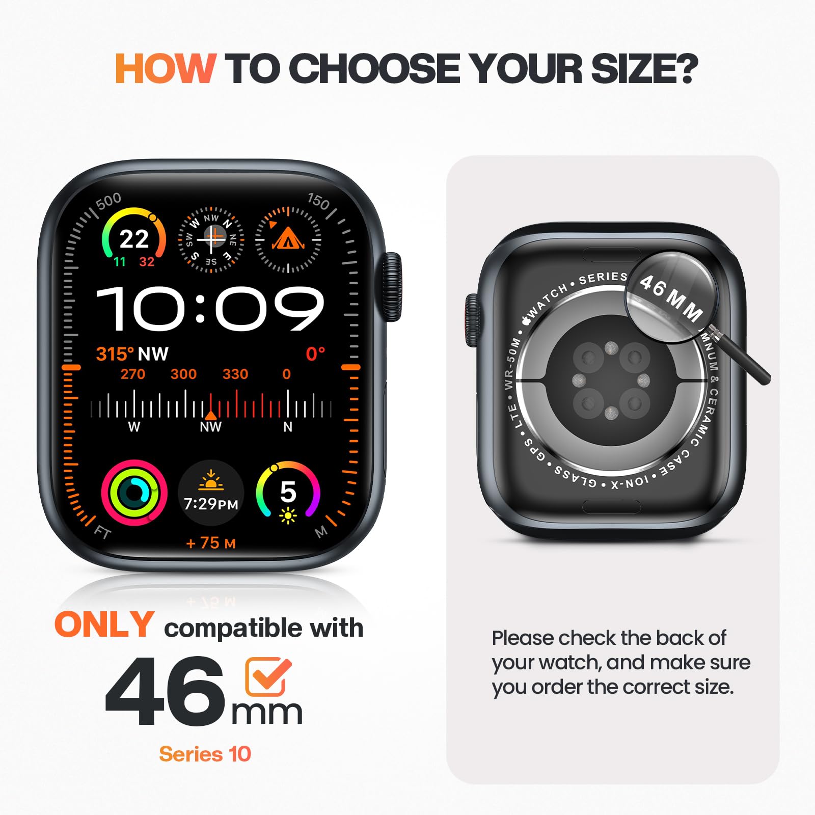 Goton 4 Pack Bling Bumper For Apple Watch Series 10 46Mm Case, Women Glitter Diamond Rhinestone Protector Cover For Iwatch Acces