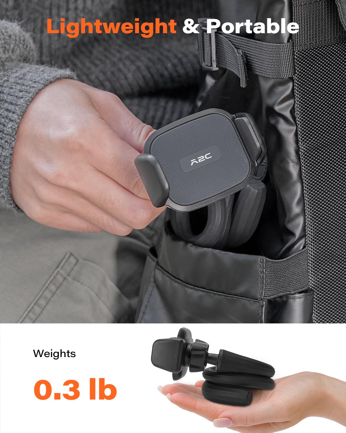 A2C Flexible Phone Holder For Treadmill, Peloton, Stroller, Shopping Cart, Desk, Portable Gooseneck 16.5    Long Arm Phone Mount