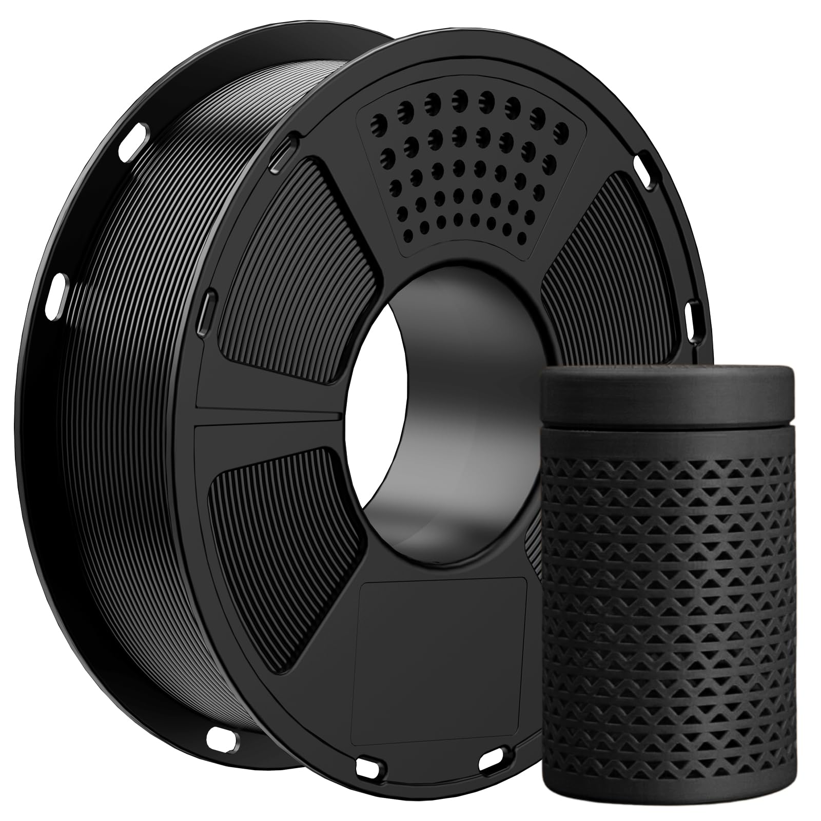 GEEETECH Black PLA Filament 1.75mm, 3D Printer Filament Dimensional Accuracy +/- 0.02mm, 1kg Spool(2.2lbs) 3D Printing Filament 