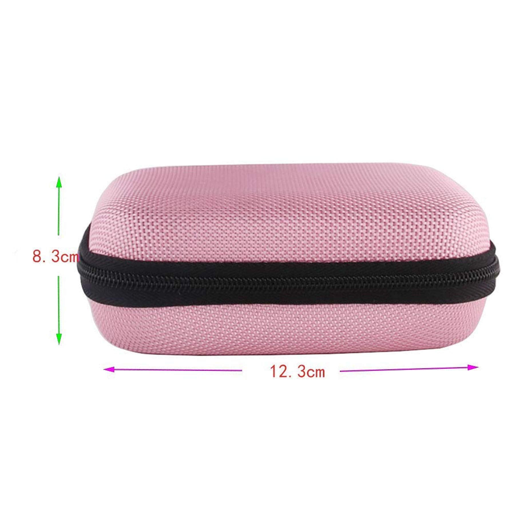 Werjia Hard Carrying Case Compatible With Korg Tm60Bk/Tm 50 Tuner Metronome,Kliq Metropitch   Metronome Tuner (Pink)