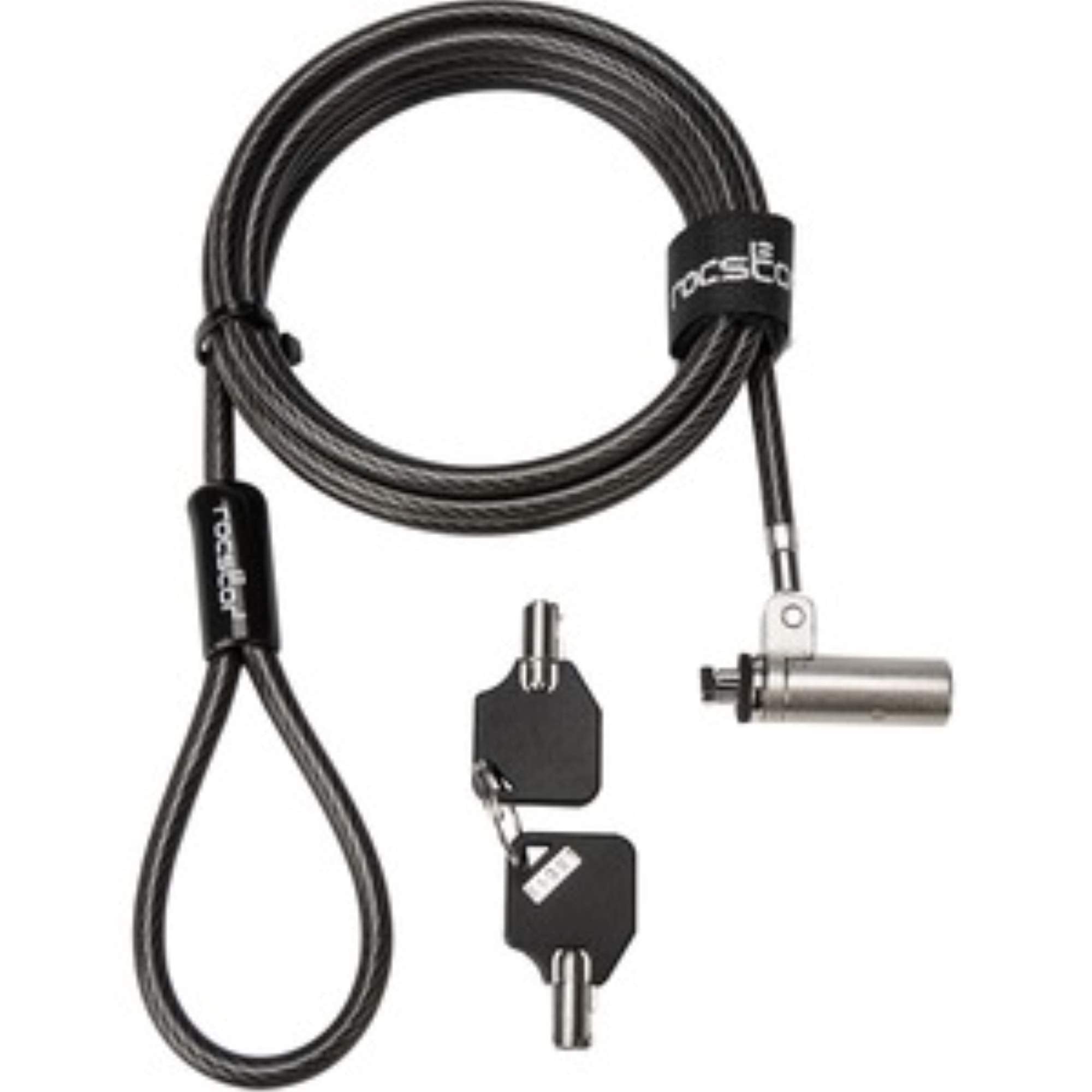 Rocbolt R20 Slim Security Cable With Key Lock (2) Keys - 10Mm Lock Head For Thin