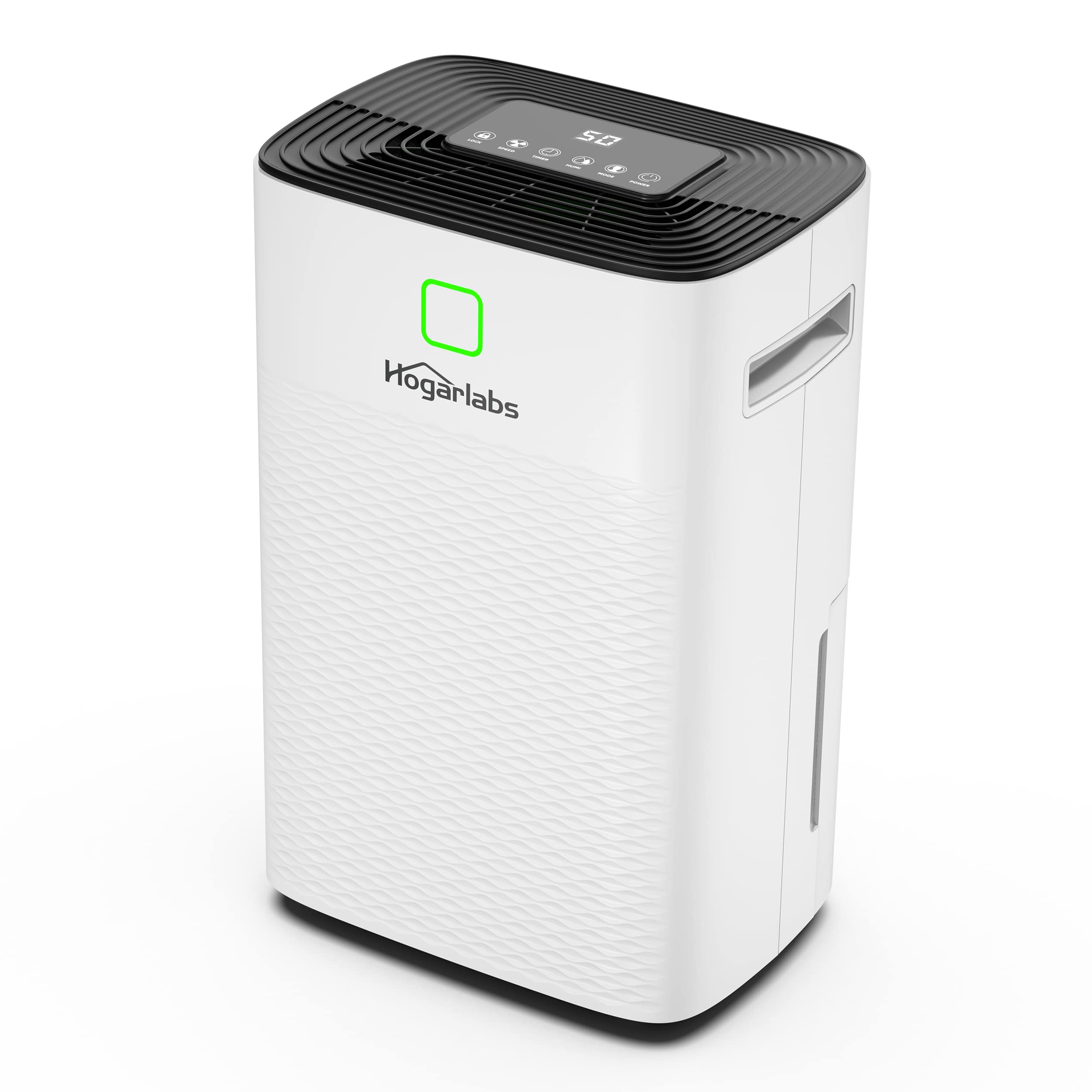 HOGARLABS 50 Pint Smart Dehumidifiers for Home and Basements, with 3 Working Modes, Overflow Protection, and Auto Shut off Resta