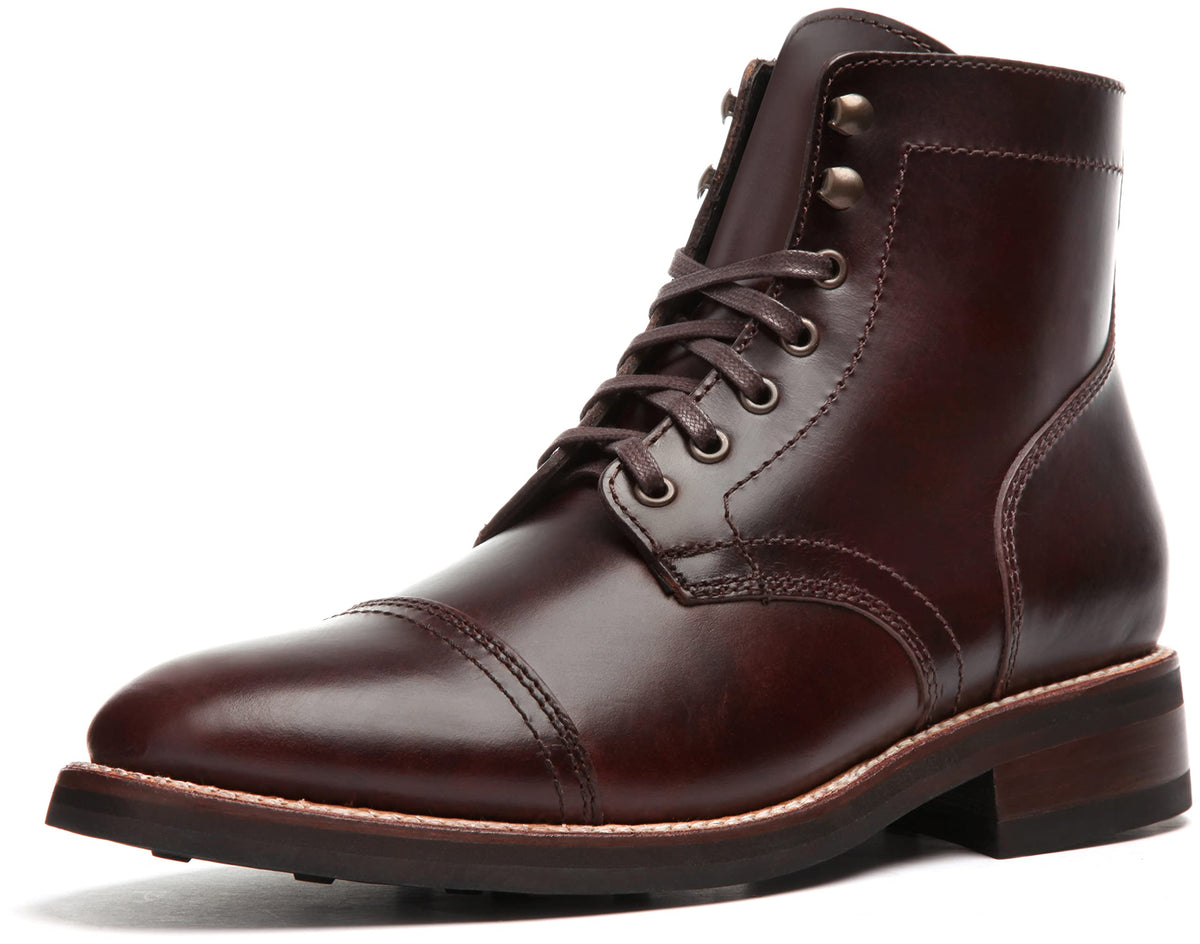 Thursday Boot Company Menas Captain Cap Toe Leather Boots, Brown, 85
