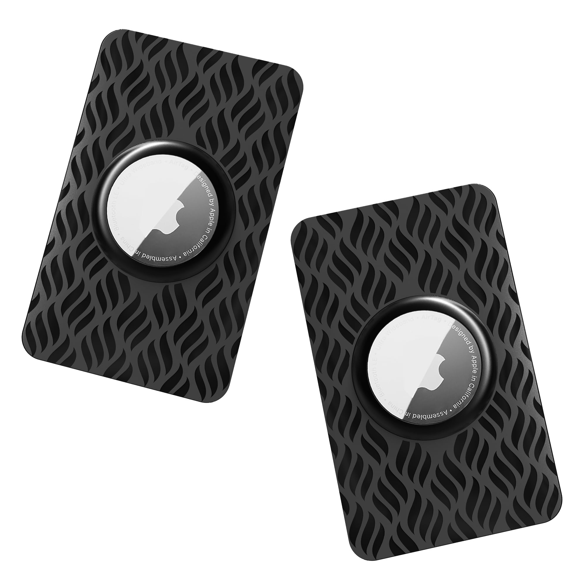 [2 Pack] For Airtag Wallet Holder, Thinnest Card Case For Airtag, Stays Hidden, For Purse, Handbag, Backpack Wallet, Clutch, Bil