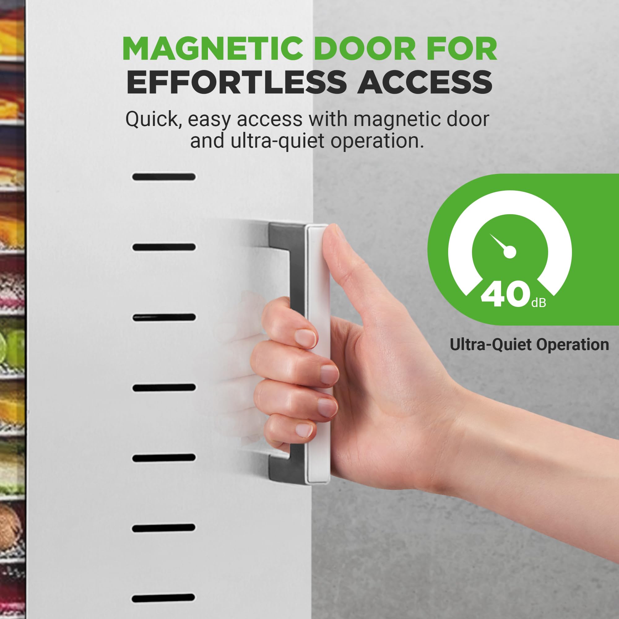 Nutrichef 20 Layer Commercial Food Dehydrator Machine - Includes 20 Stainless Steel Trays, Built-In Digital Timer And Temperatur