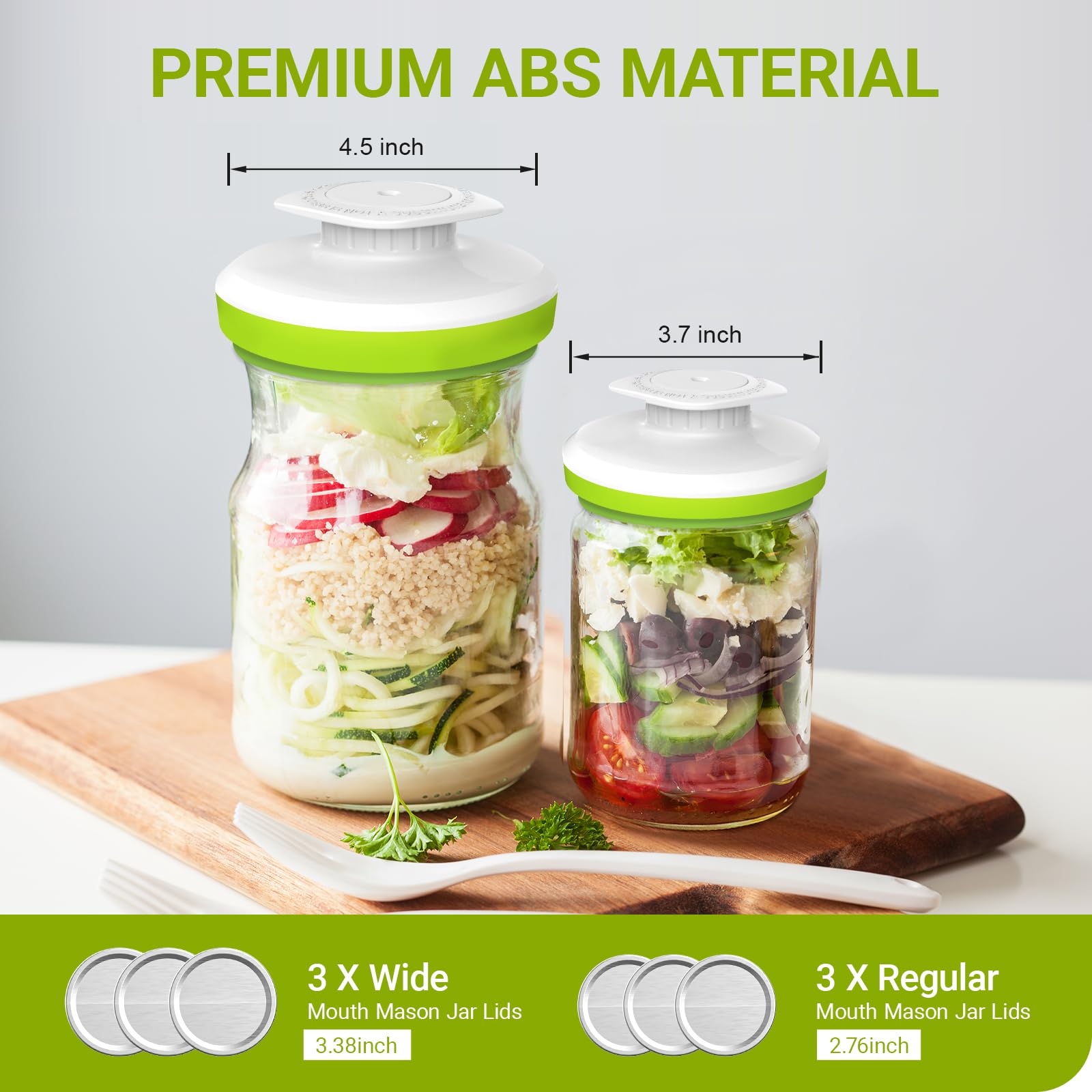 Mason Jar Vacuum Sealer, Jar Sealer With Accessory Hose For Foodsaver Vacuum Sealer, Pawcute Vacuum Sealer Kit Jar Attachment Fo