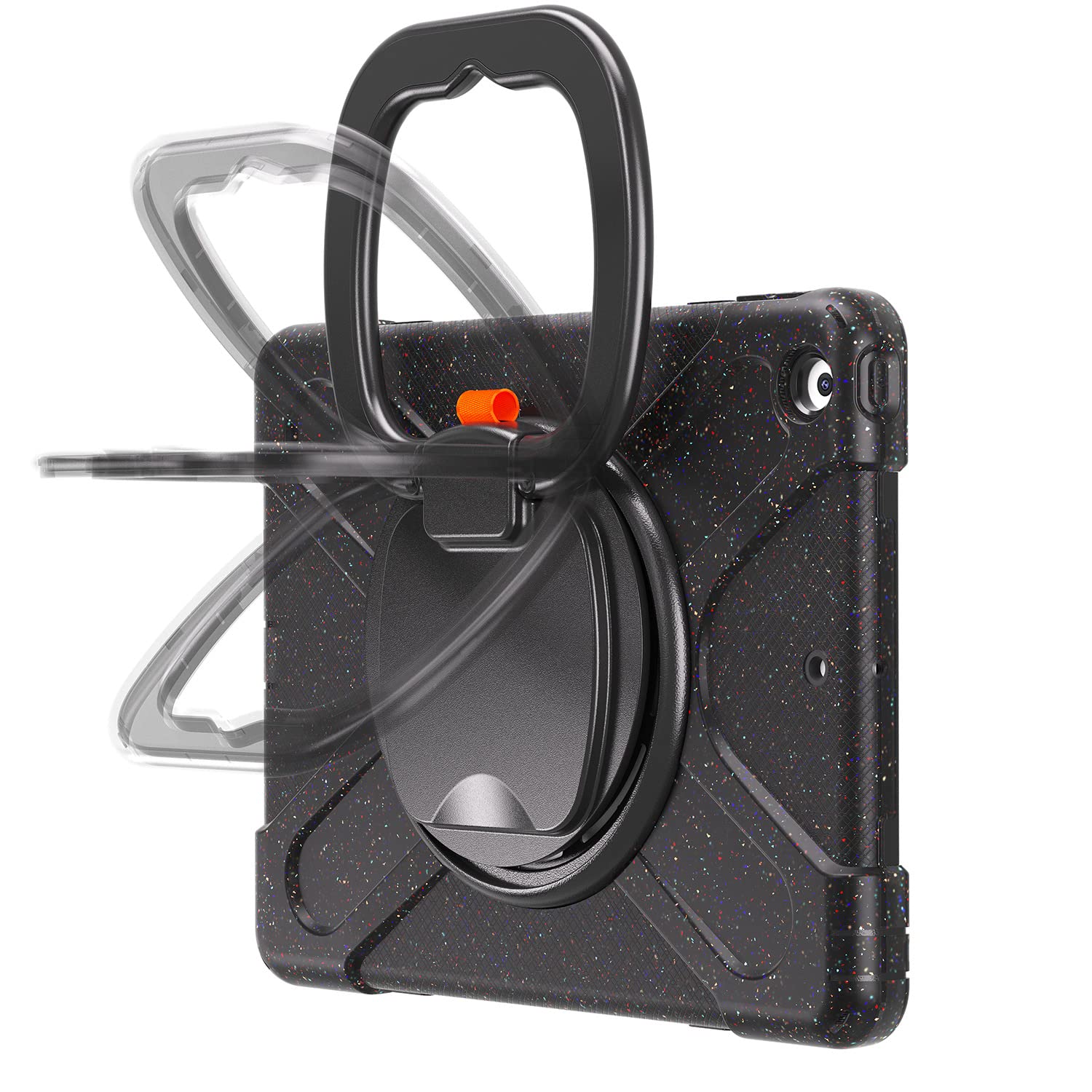 Lx Suncx For Ipad 10.2 Case 9Th Generation 2021 / 8Th Gen 2020 /7Th 2019,Shockproof Kids Case With Screen Protector,Rotating Sta