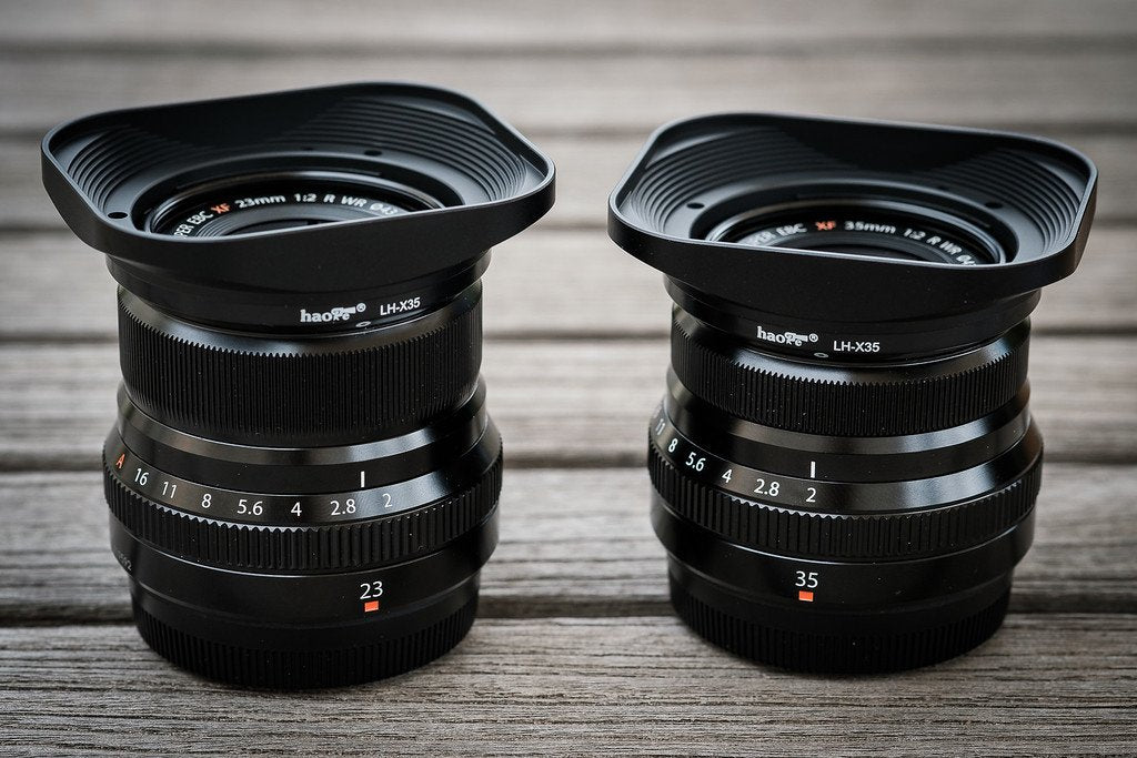 Haoge Lh X35 Bayonet Square Metal Lens Hood For Fujifilm Fuji Fujinon Xf35Mmf2 Xf 35Mm F/2 R Wr And Xf23Mmf2 Xf 23Mm F2 R Wr Len