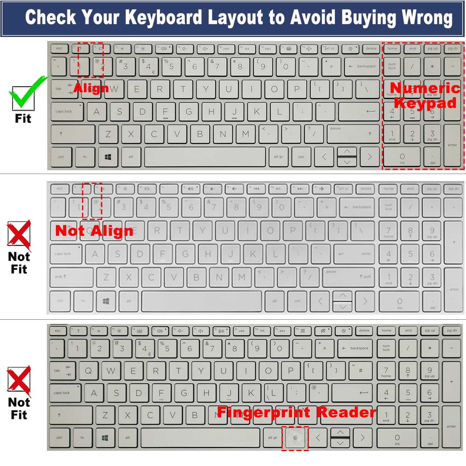 Keyboard Cover For Hp Laptop 17 Cn 17 Cp 17Z Cp000/Cp200 17 Cn3033Cl 17 Cp2124Od 17 Cp3035Cl 17 Cp2124Od 17 Cp0035Cl 17 Cp0056 C