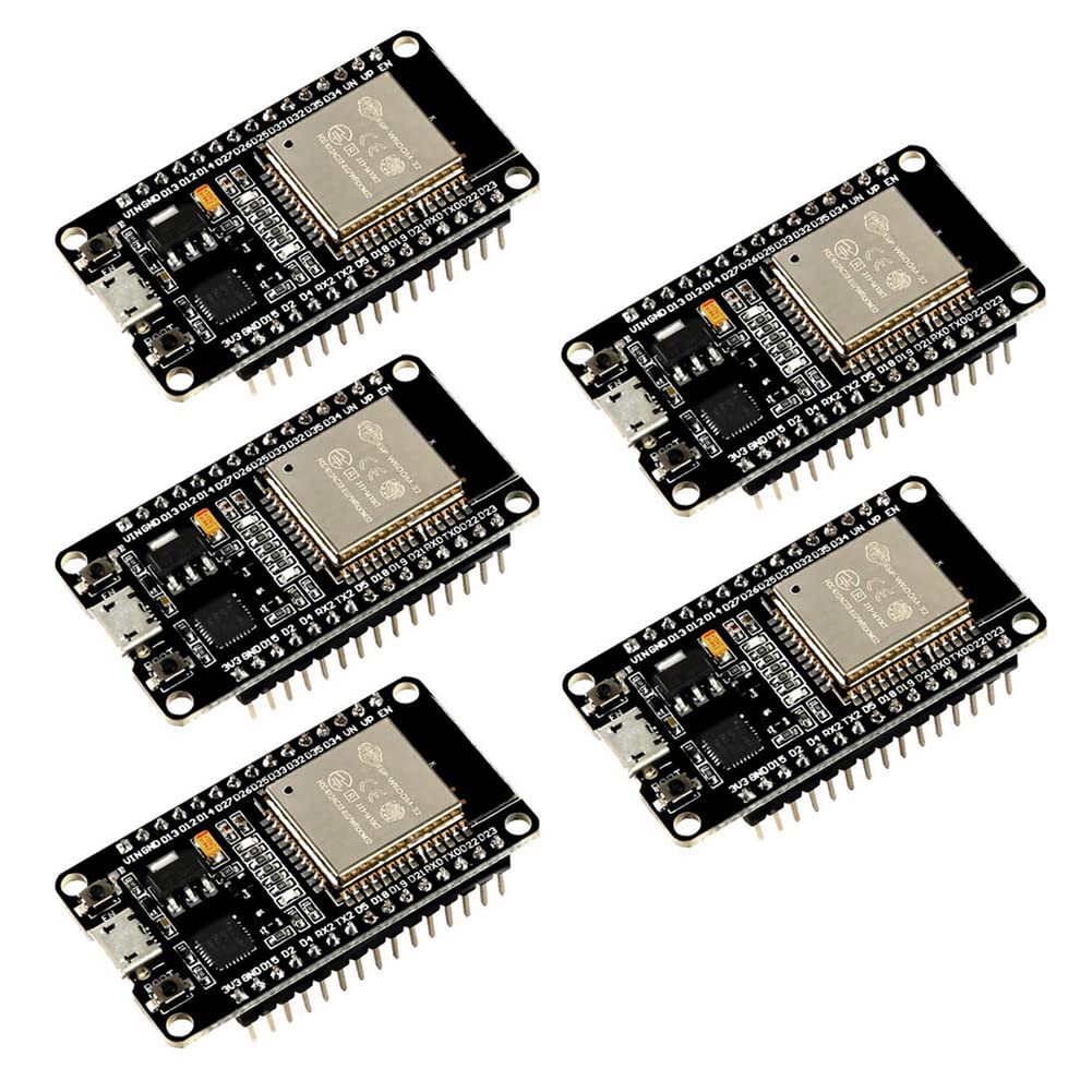 5Pcs Esp Wroom 32 Esp32 Esp 32S Development Board 2.4Ghz Dual Mode Wifi + Bluetooth Dual Cores Microcontroller Processor Integra