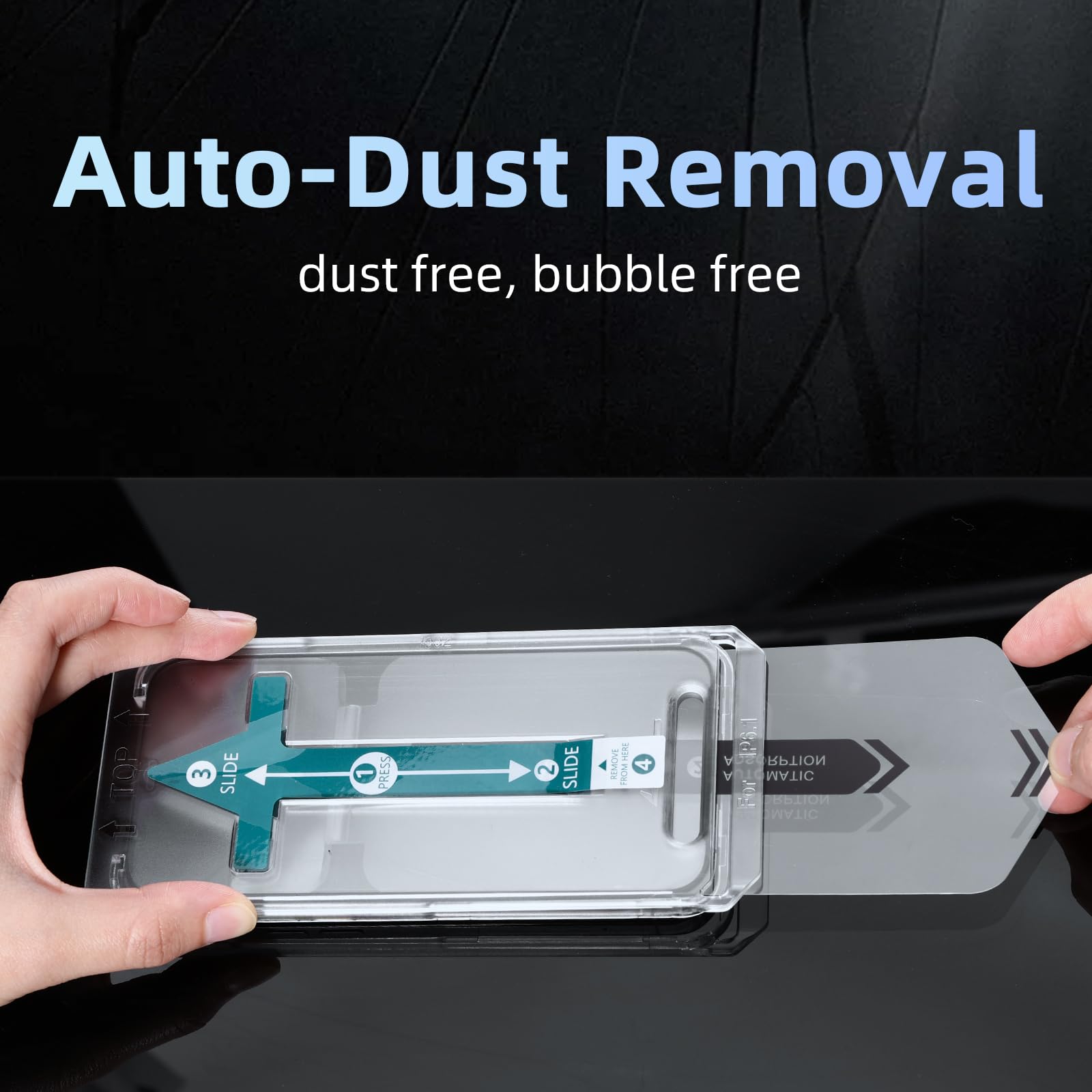 Avoar 2 Pack Screen Protector For Iphone 15 Pro Max, [Auto Alignment Kit] 6.7 Inch Hd Clear Full Screen Tempered Glass, Auto Dus