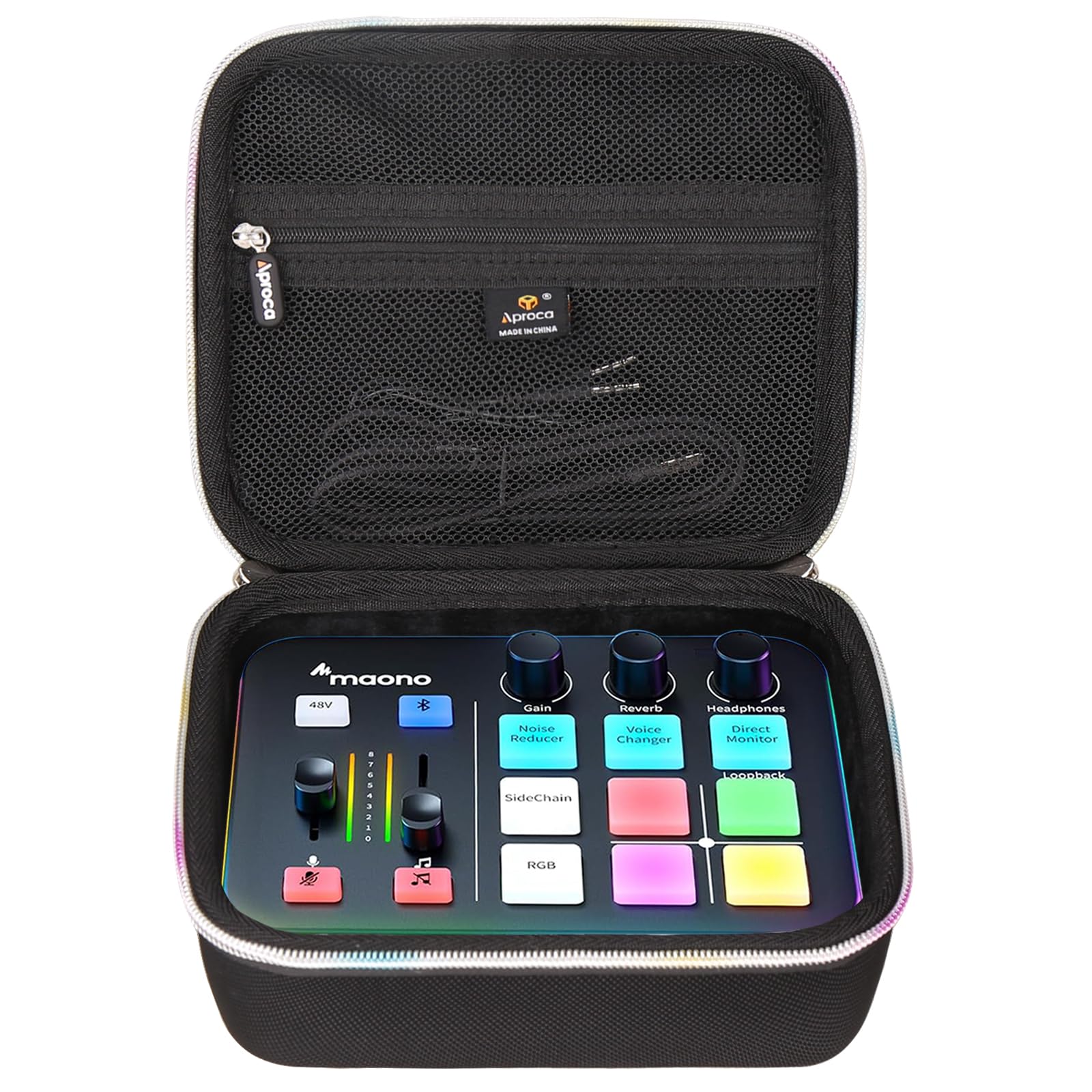 Aproca Portable Hard Storage Case, for MAONO Gaming Audio Mixer Audio Interface and Accessories