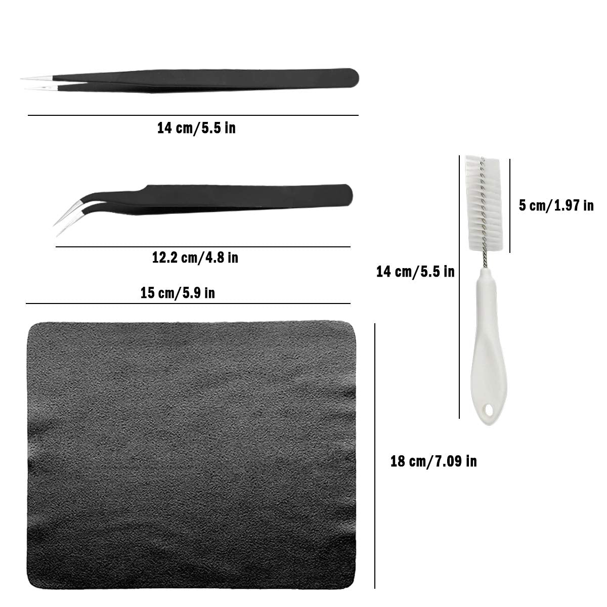 Computer Cleaning Kit, 19 In 1 Multi Purpose Brushes Anti Static Brushes Clothes For Computer Printer Car Player Window