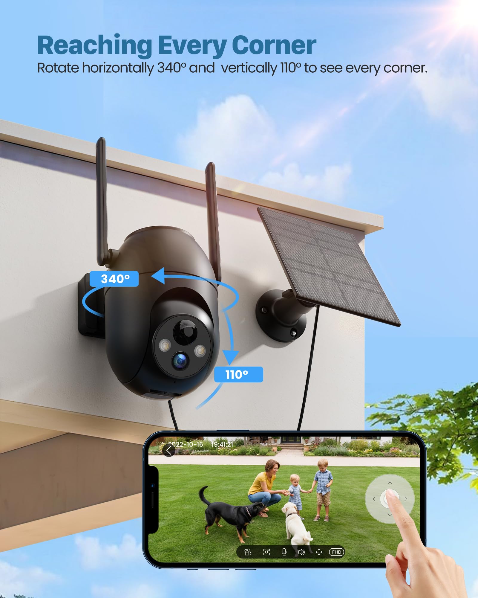 Security Cameras Wireless Outdoor: Solar Cameras For Home Security Battery Wifi Cameras Outside Surveillance Camera Ptz 360 Cctv
