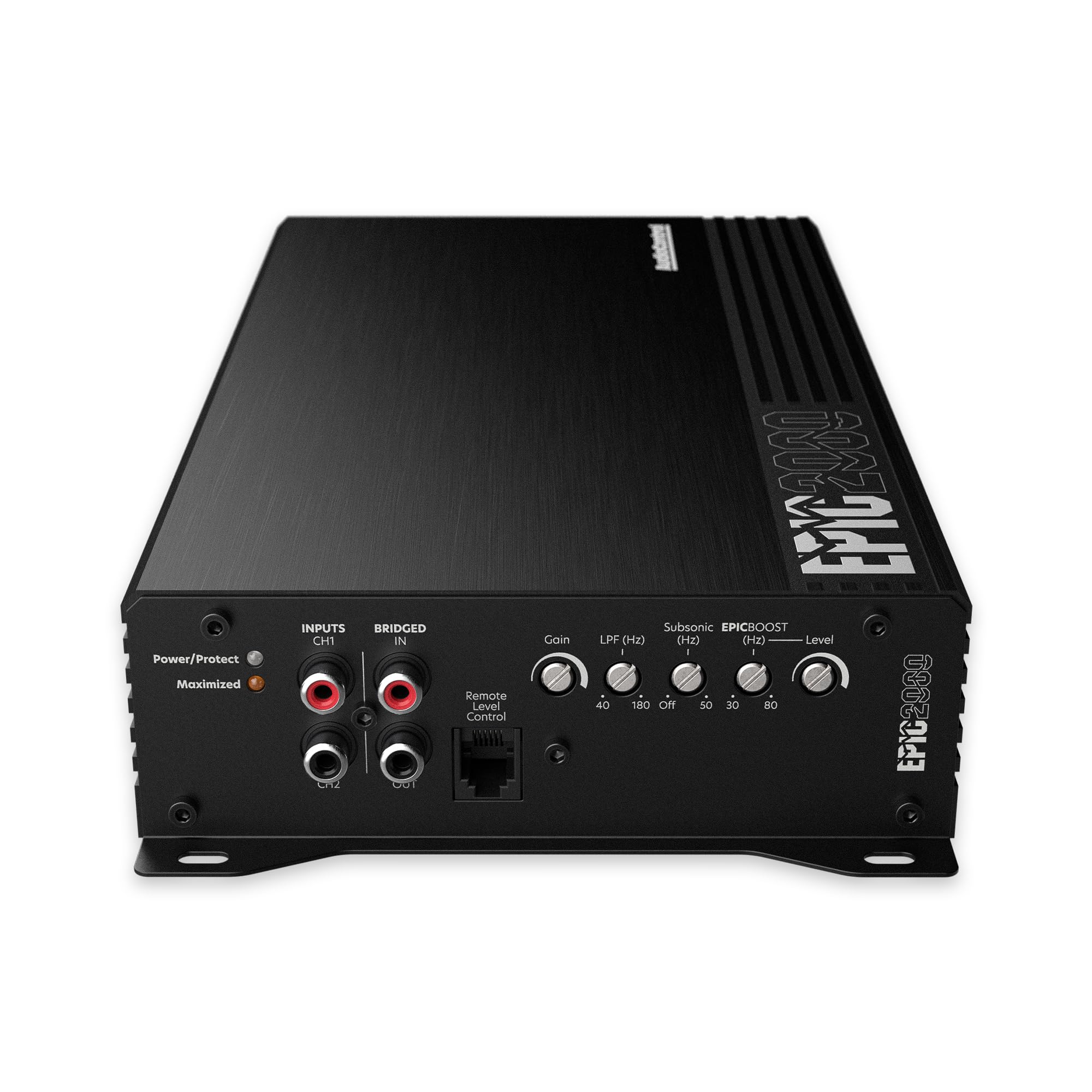 Audiocontrol Epic2000 Epic Series 2000 Watt Rms 1 Channel Monoblock Car Audio Subwoofer Amplifier, Class D, Epic Boost, Subsonic