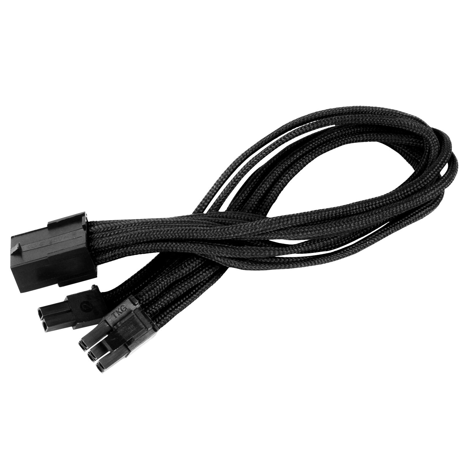 Sst Pp07E Pcib,  6+2Pin Black Sleeve Extension Cable, 18Awg, Black Cable Comb X 4