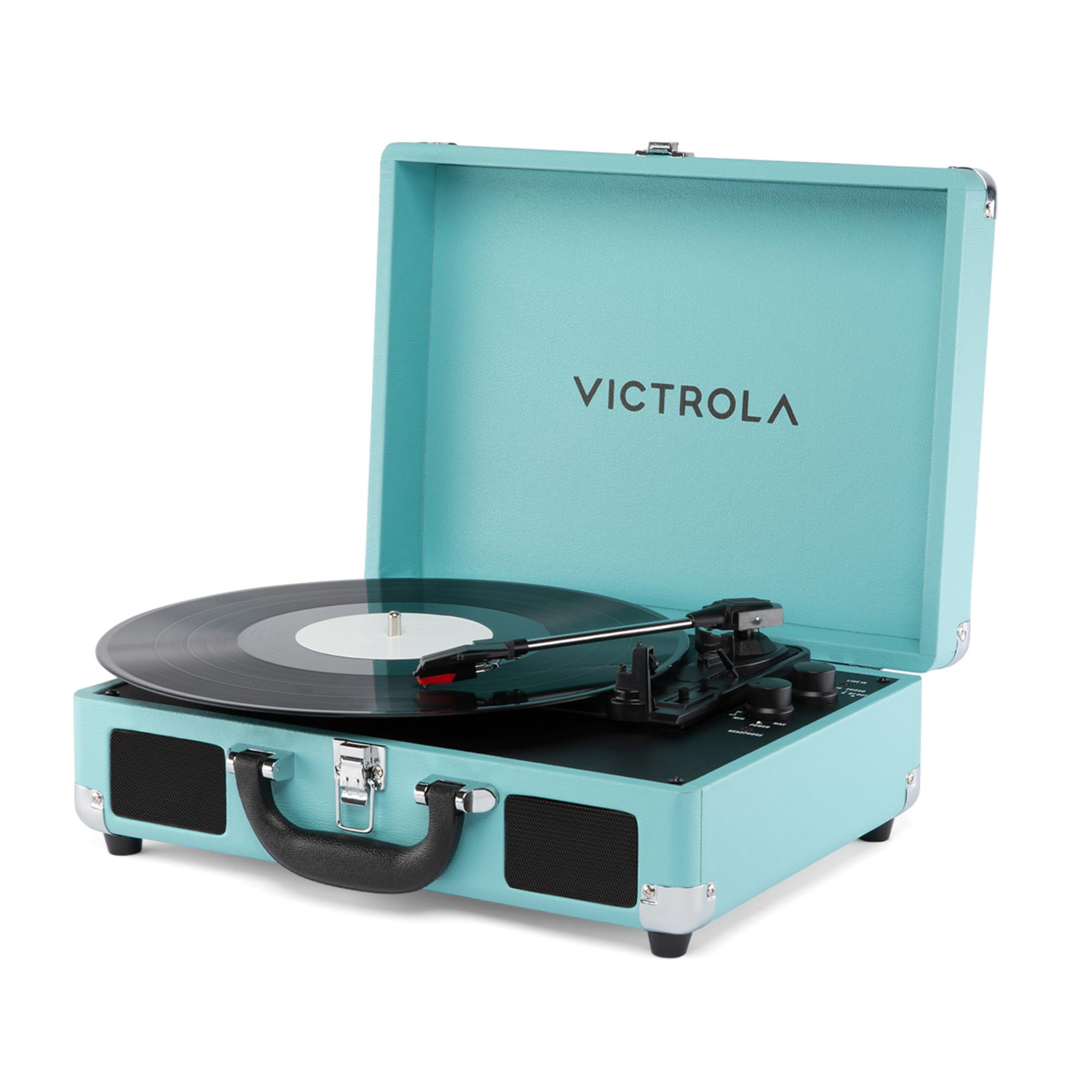 Victrola Journey II (2025 Model) - Bluetooth Suitcase Record Player - Built-in Stereo Speakers with Enhanced Bass, 3-Speed Turnt