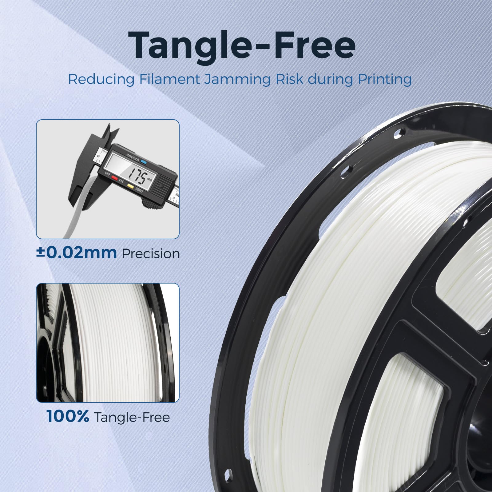 Flashforge Petg Pro Filament 1.75Mm White, 3D Printer Filament 1Kg (2.2Lbs) Spool, Dimensional Accuracy +/  0.02Mm, 3D Printing