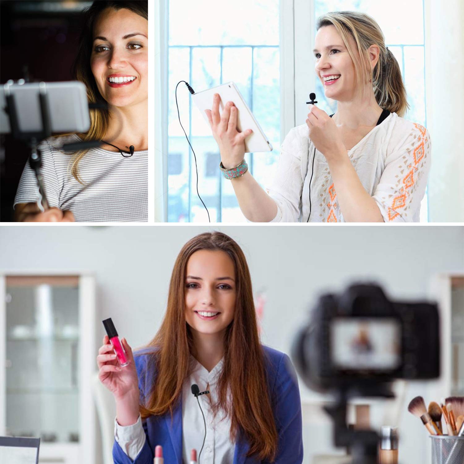 Boya By M1 Lavalier Microphone For Smartphones Canon Nikon Dslr Cameras Camcorders Audio Recorder Pc