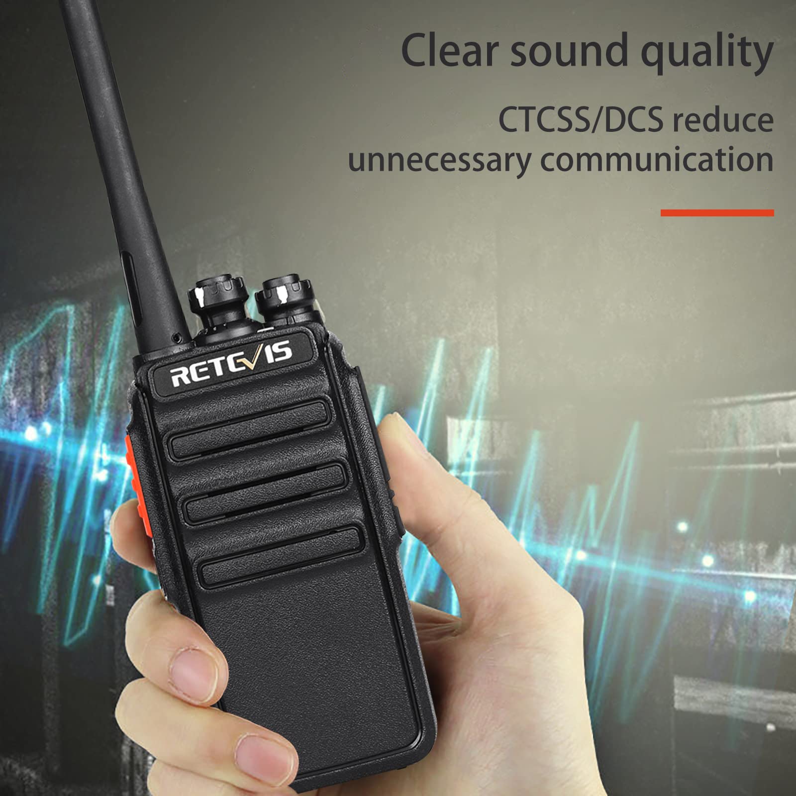 Retevis H 777S Long Range Walkie Talkies,2 Way Radios For Adults,Rechargeable Two Way Radio,Vox Hands Free Durable Strong Signal,Security Church School Business (10 Pack)