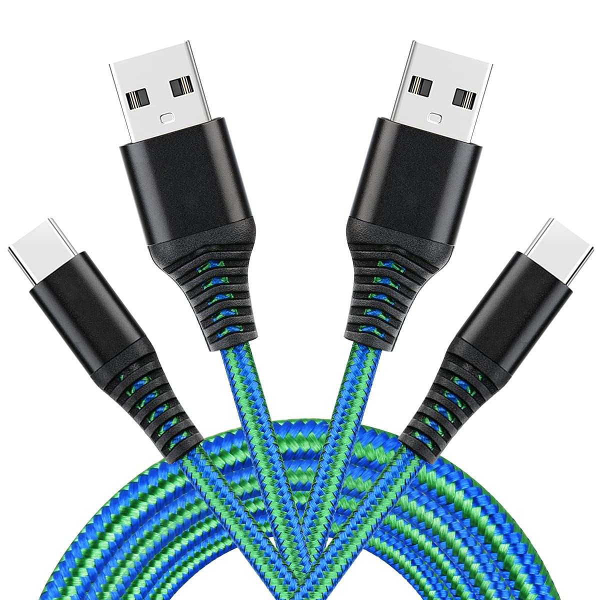 6FT Type C USB Charger Cable, 2pack Fast Quick Charging Cords for LG Velvet V20 V30 V30S V35 V40 V50 V60, G5 G6 G7 G8 G8X Thinq,