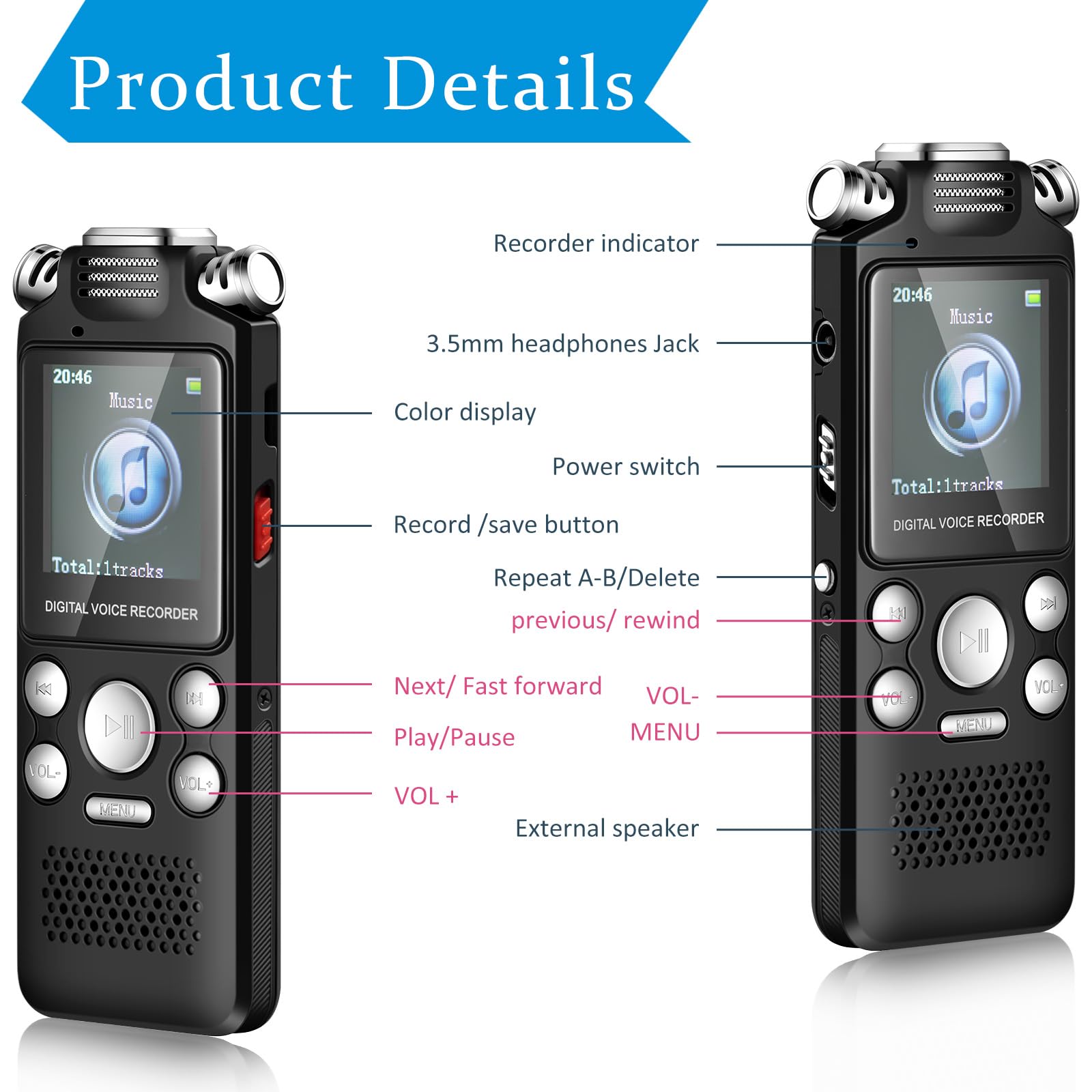 5 Pcs Ghost Hunting Kit Includes Digital Voice Recorders With 4 Led Cat Balls Motion Activated Cat Ball Toy Voice Activated Reco