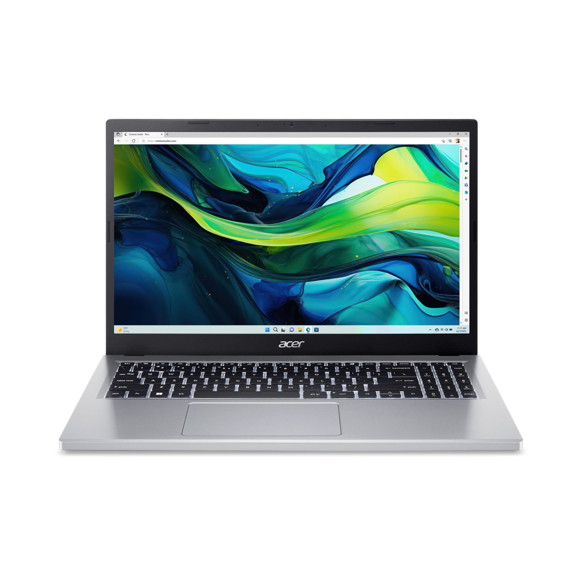 Acer Aspire Go 15 Slim Laptop | 15.6'' Full Hd Ips 1080P Display | Intel Core I3 N305| Intel Uhd Graphics | 8Gb Lpddr5 | 128Gb H