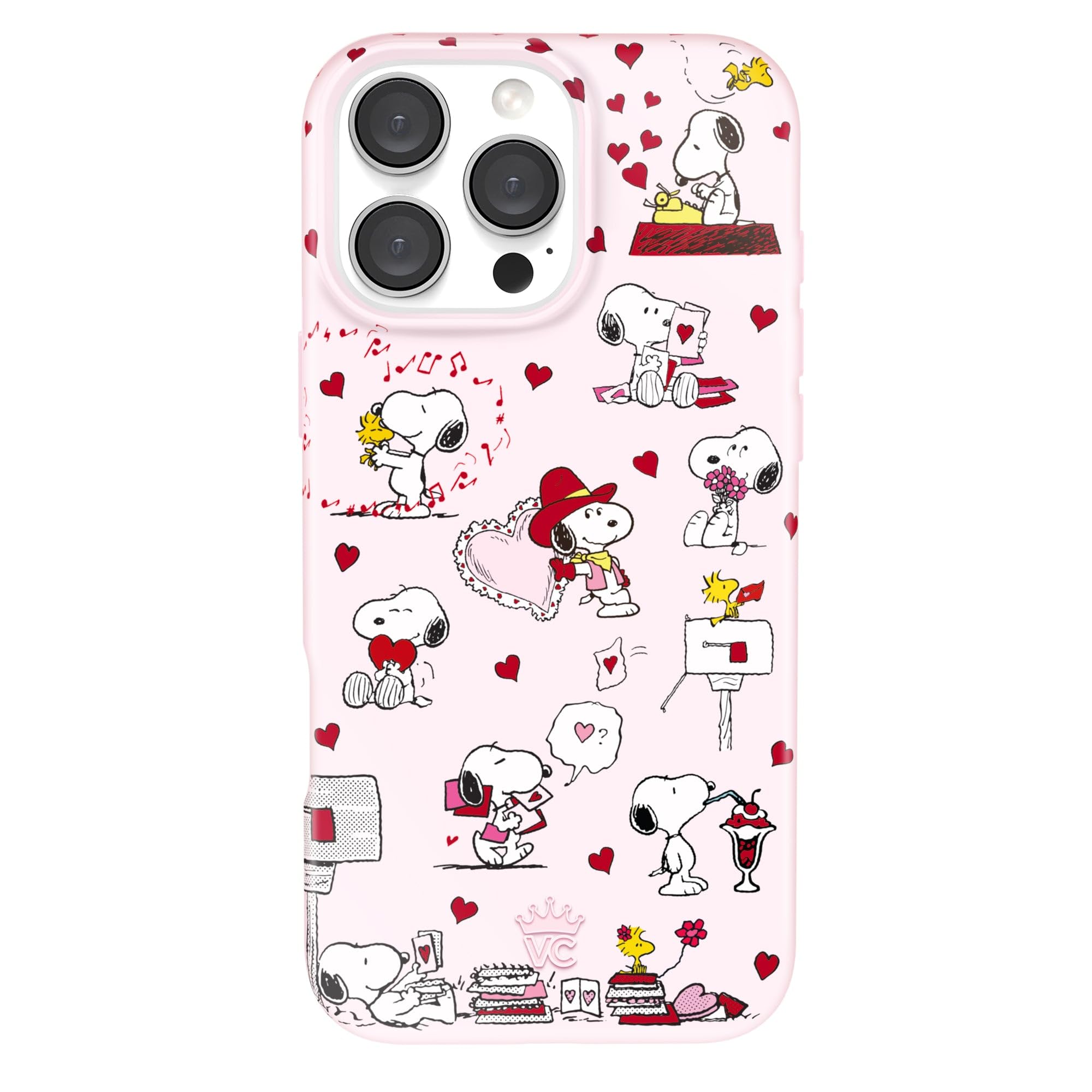VELVET CAVIAR x Snoopy Phone Case for iPhone 16 Pro Max - Compatible with MagSafe [10ft Drop Tested] - Snoopy Lovely Moods