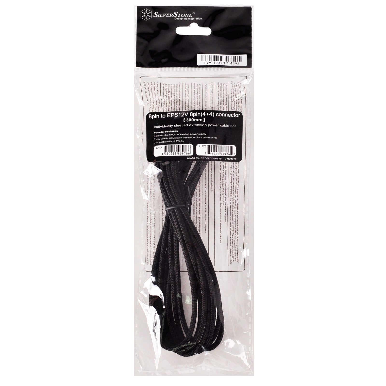 Eps 8Pin To Eps/Atx 4+4Pin(300Mm) Extension Power Cable