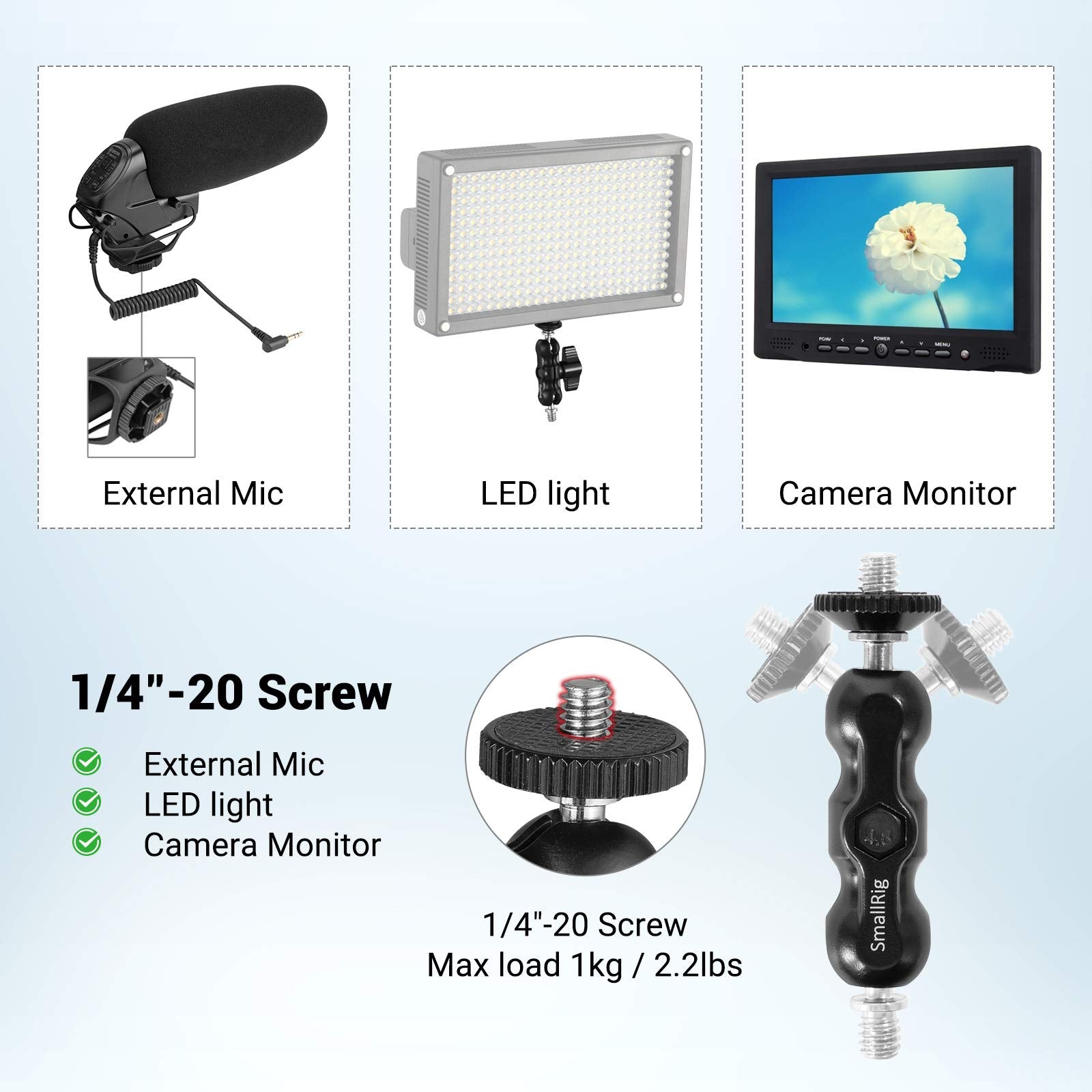 Smallrig Universal Magic Arm With Small Ballhead (2Pcs) 2158