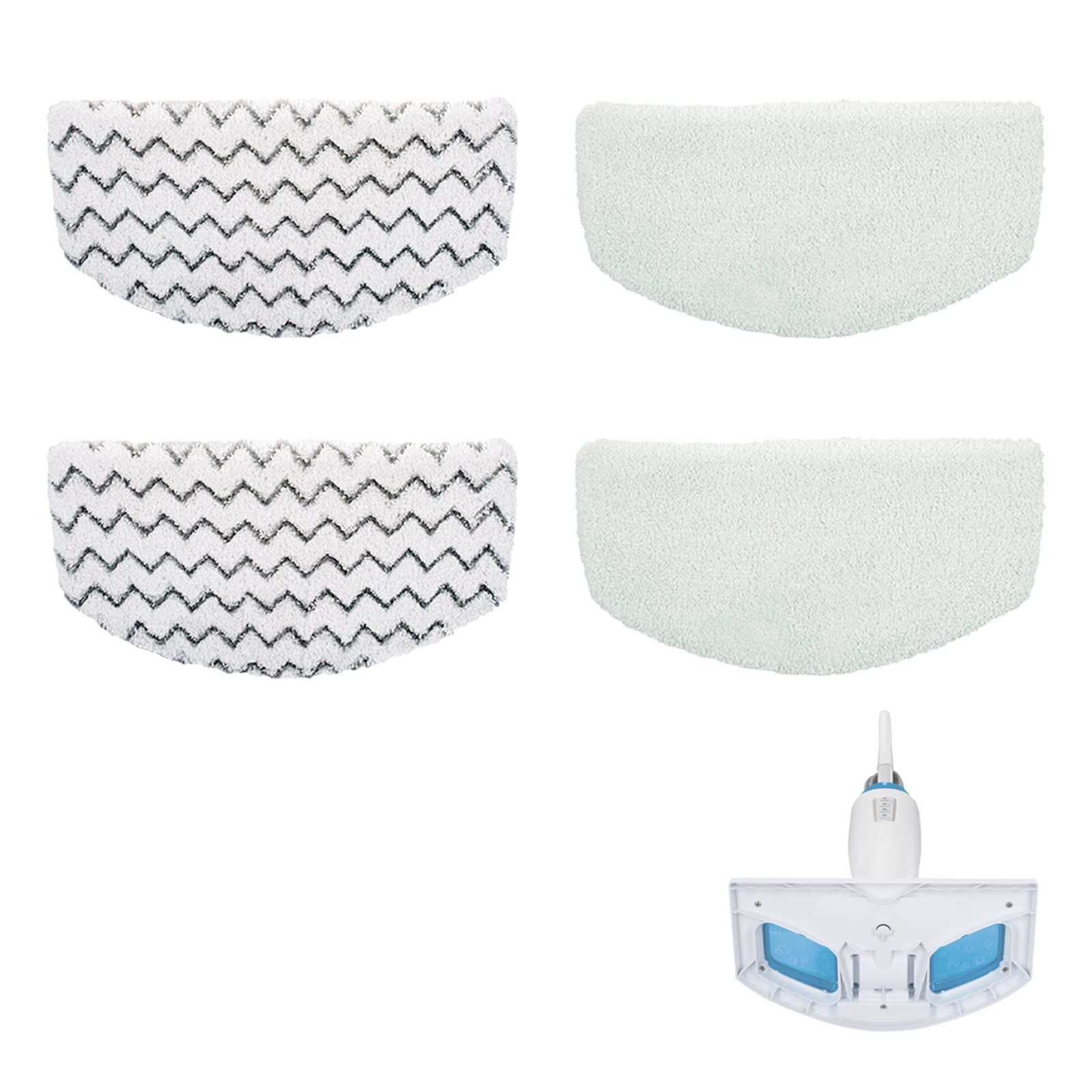 Bonus Life Steam Mop Pads For Bissell Powerfresh 1940 1806 Replacement Parts, 4 Pack