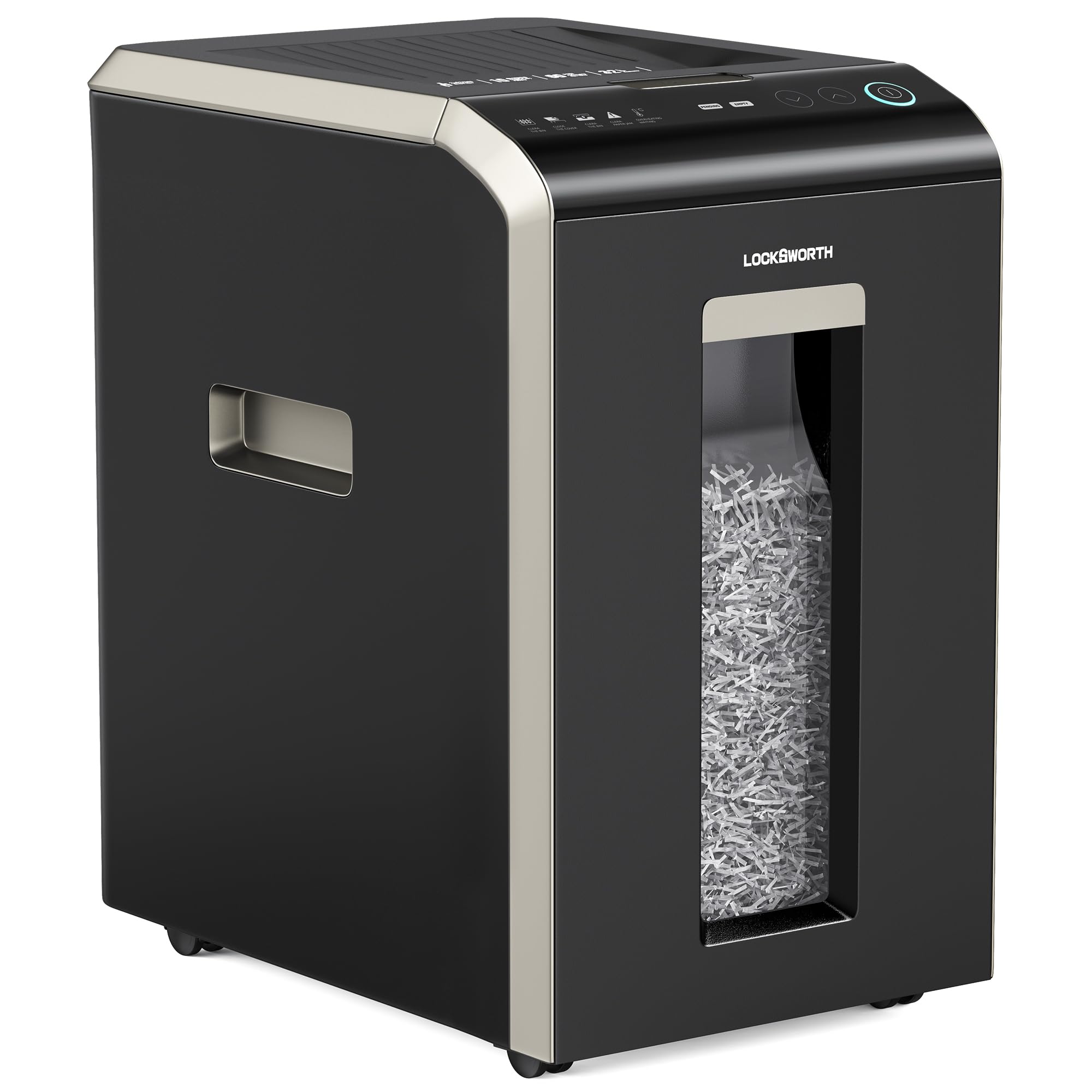 Locksworth-200-sheet Micro-Cut Paper Shredder, P-5 High Security Shredders for Home Office Heavy Duty, Document Shredder, Home O