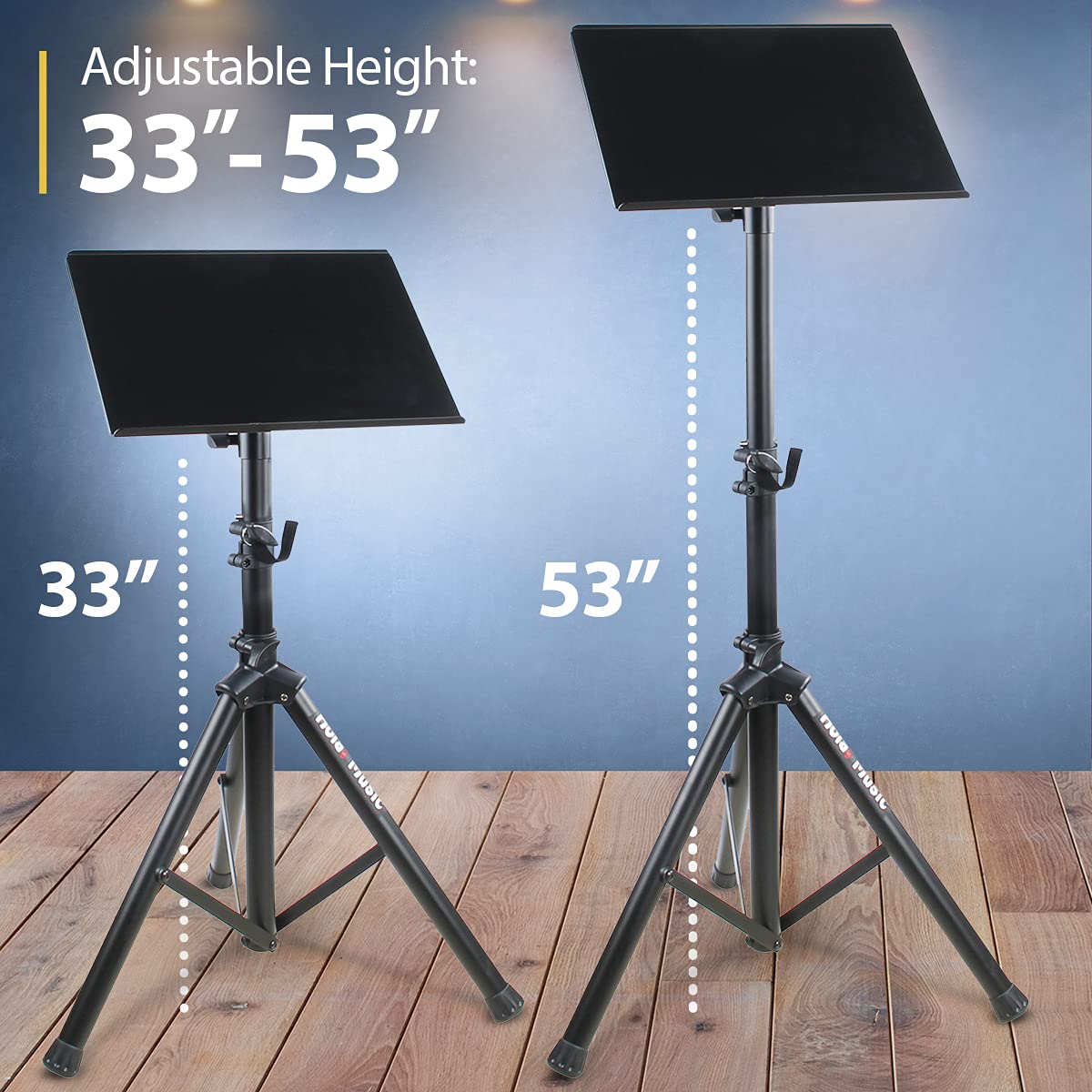 Hola! Music Hps 300B Heavy Duty Professional Multi Purpose Dj Tripod   Laptop Tripod, Projector Stand, Mixer Stand