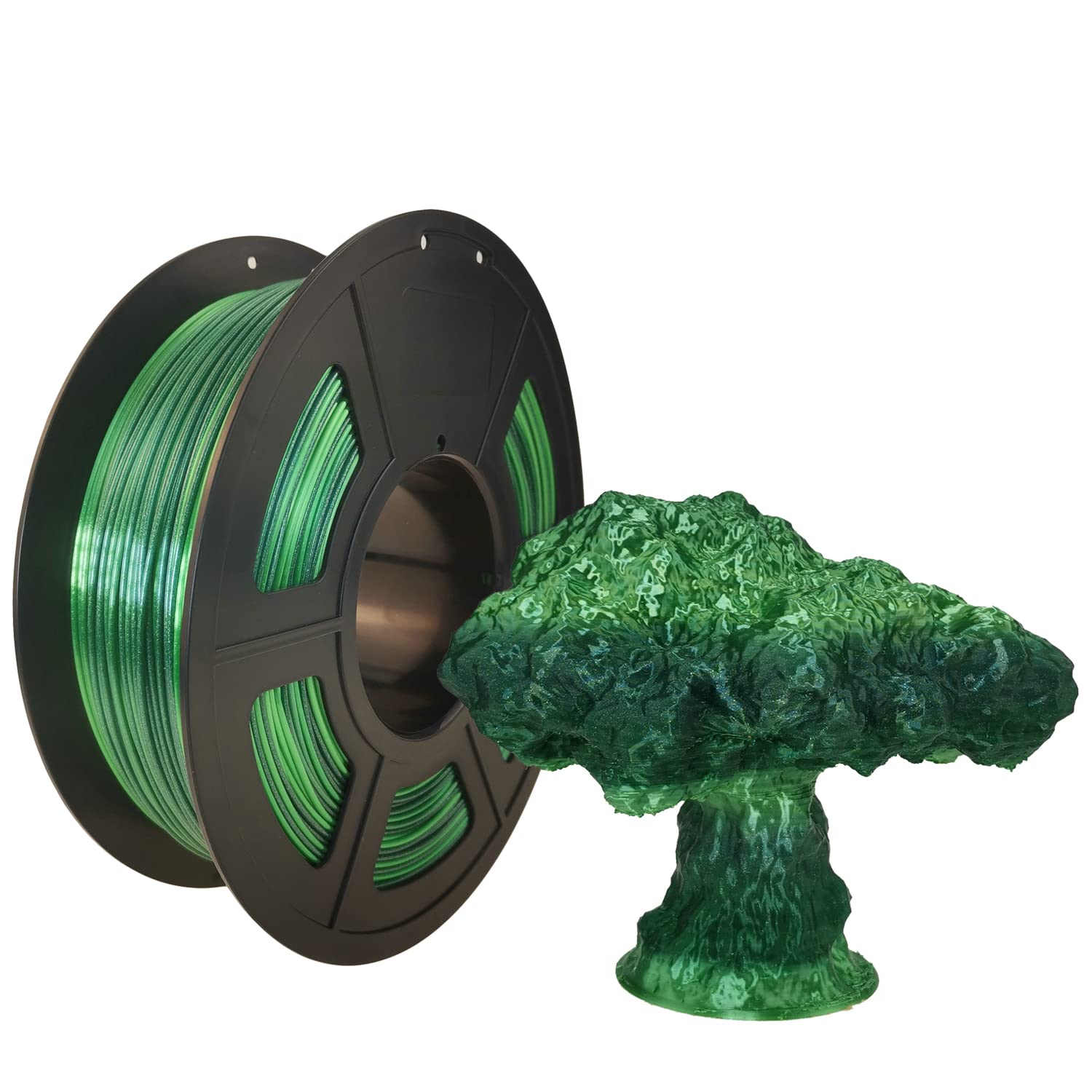 Stronghero3D Pla 3D Printer Filament 1.75 Mm,Summer Green,Multicolor Rainbow,Olive Green,Sigmal Green,Accuracy +/  0.05 Mm Net W