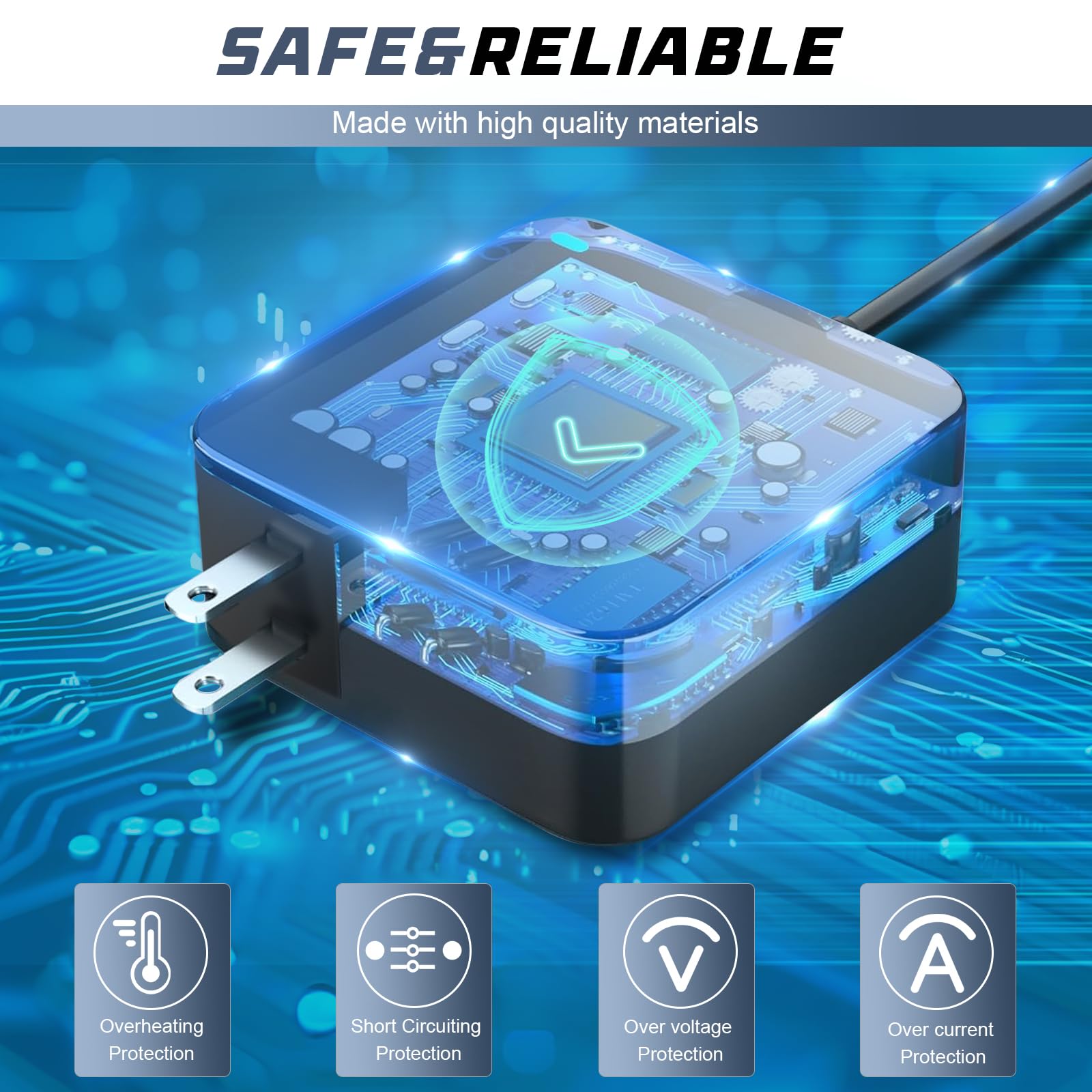 Futurebatt 65W Adapter Charger Cord For Lenovo Yoga 3 Pro 1370 13.3 Inch Ultrabook, Yoga 3 11'' 1170, Yoga 3 14 1470, Yoga 700 1