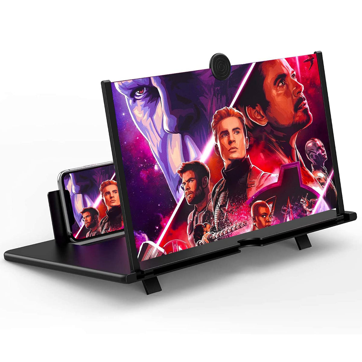 12'' Screen Magnifier For Cell Phone  3D Hd Magnifying Projector Screen Enlarger For Movies, Videos And Gaming   Foldable Phone