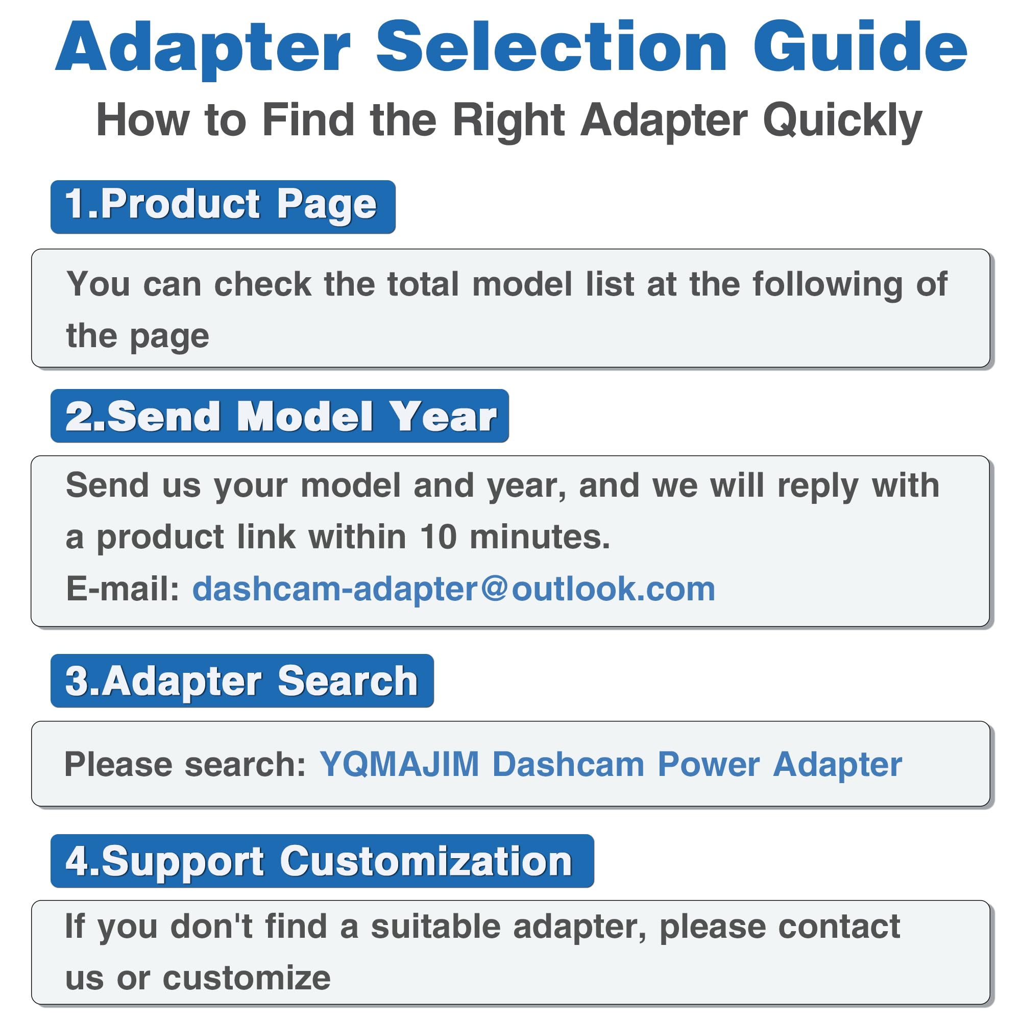 Yqmajim Dashcam Power Adapter,(10P Typed) Compatible With Gmc,Chevy,Cadillca,Buick Models With Auto Dimming Rearview Mirror,Buil