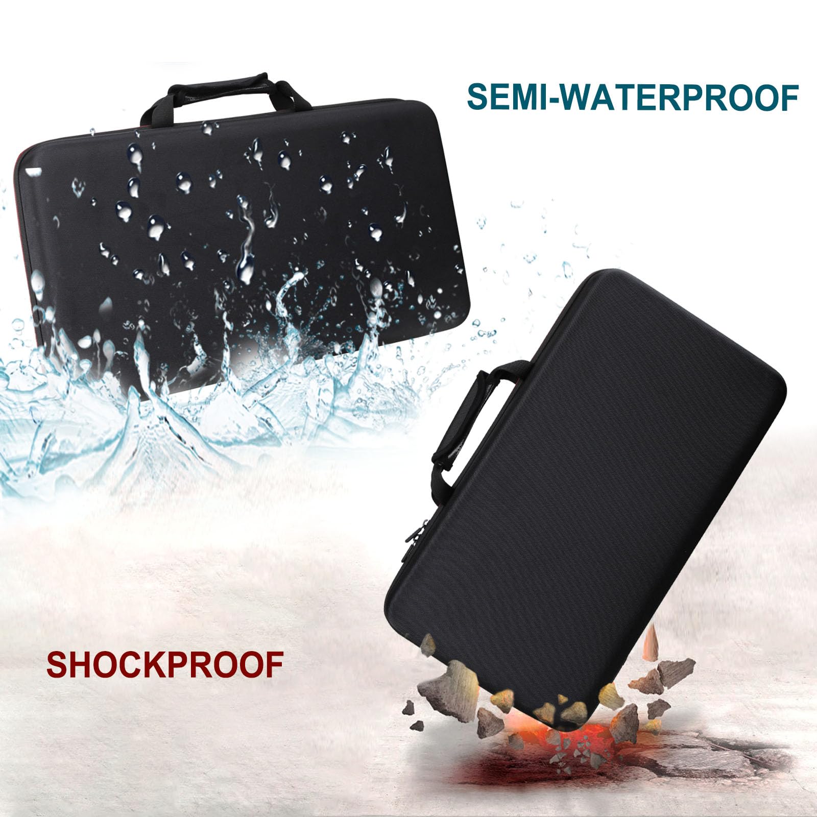 Ltgem Dj Controller Case Compatible With Pioneer Dj Ddj-Flx4 2-Deck Rekordbox,Inside Dimensions:  6.1 L - 5.9 W - 1.5 H