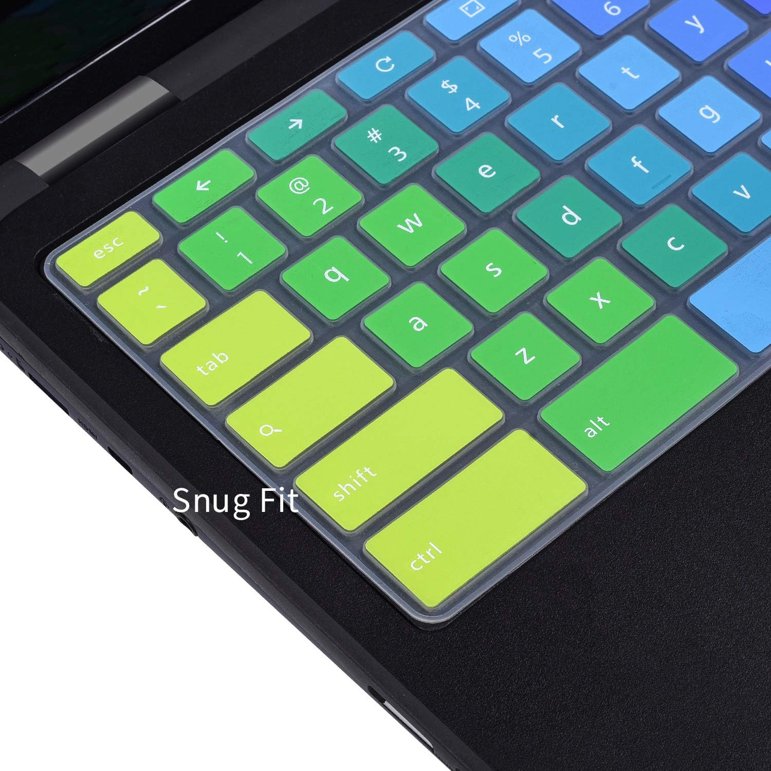 Colorful Keyboard Cover For Dell 11.6 Chromebook 3100 3110 / Chromebook 11 3120 3180 3181 3189 5190 P22T 11.6'' / Chromebook 13