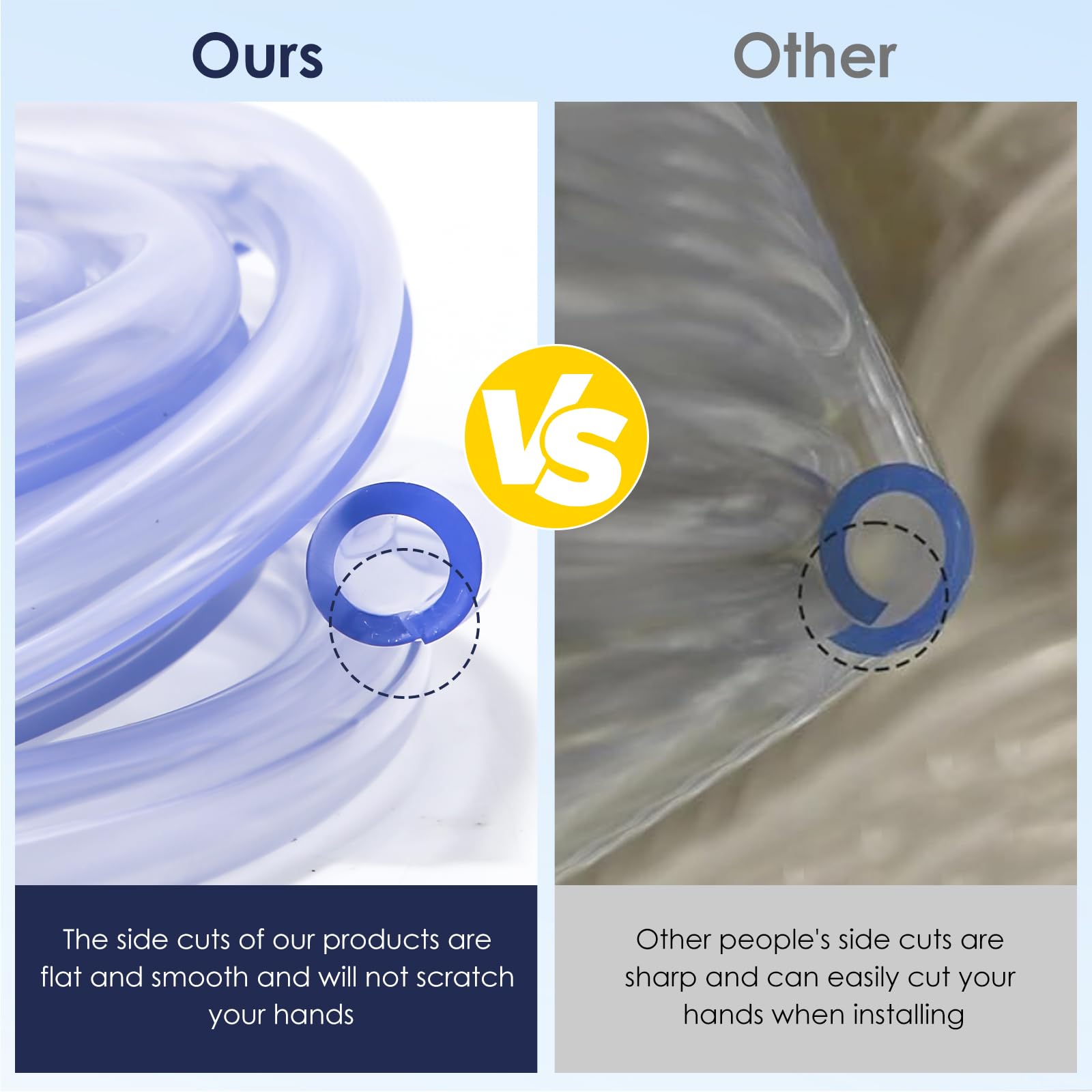 WEDAWN Dog Cat No-Chew Cord Protector Flexible PVC Cable Sleeve Clear 10ft 1/2in Diameter WD-CP-9-2