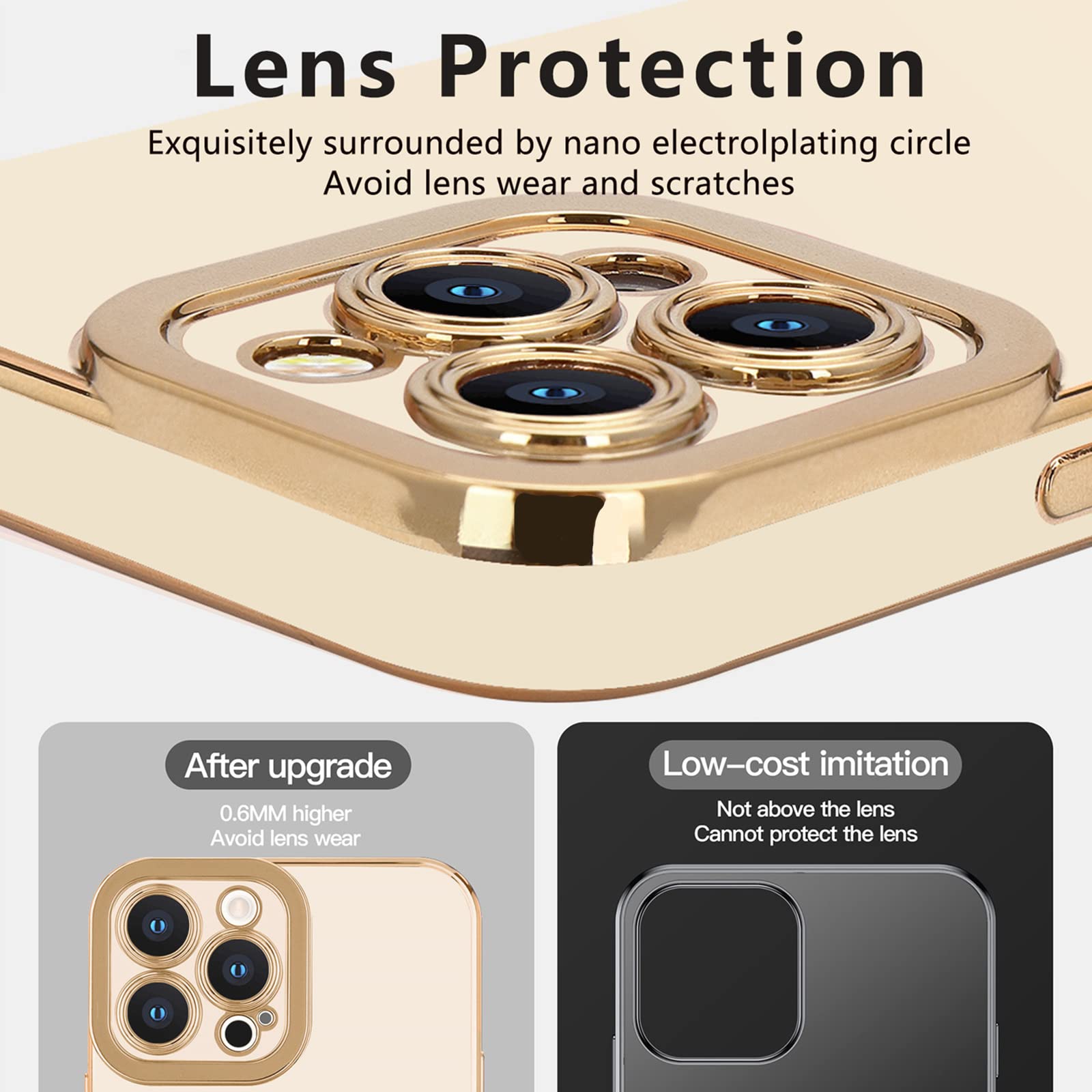 Lafunda For Iphone 14 Pro Max Case, Cute Slim Soft Silicone Shockproof Cover For Women Girls Anti Scratch Protective Luxury Pret