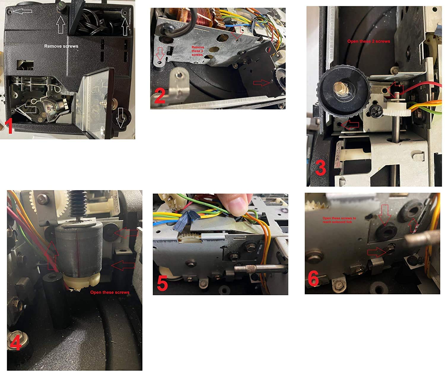 Repair Kit For Kodak Carousel Slide Projector With Focus Motor   Does Not Advancing