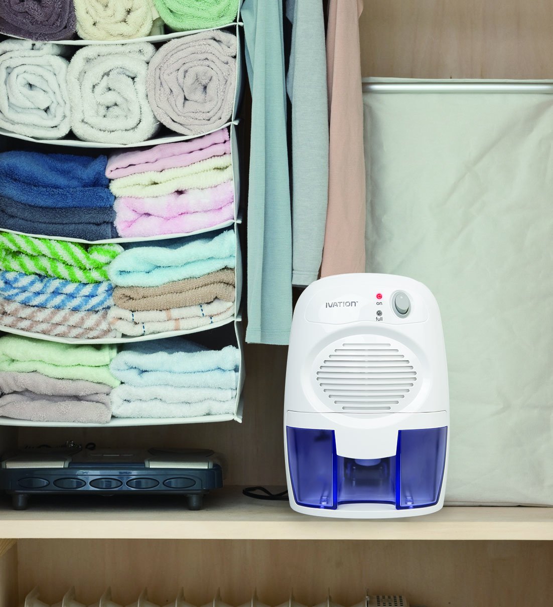 Ivation Ivadm10 Powerful Small Size Thermo Electric Dehumidifier   For Smaller Room, Cupboard, Basement, Attic, Stored Boat, Rv,