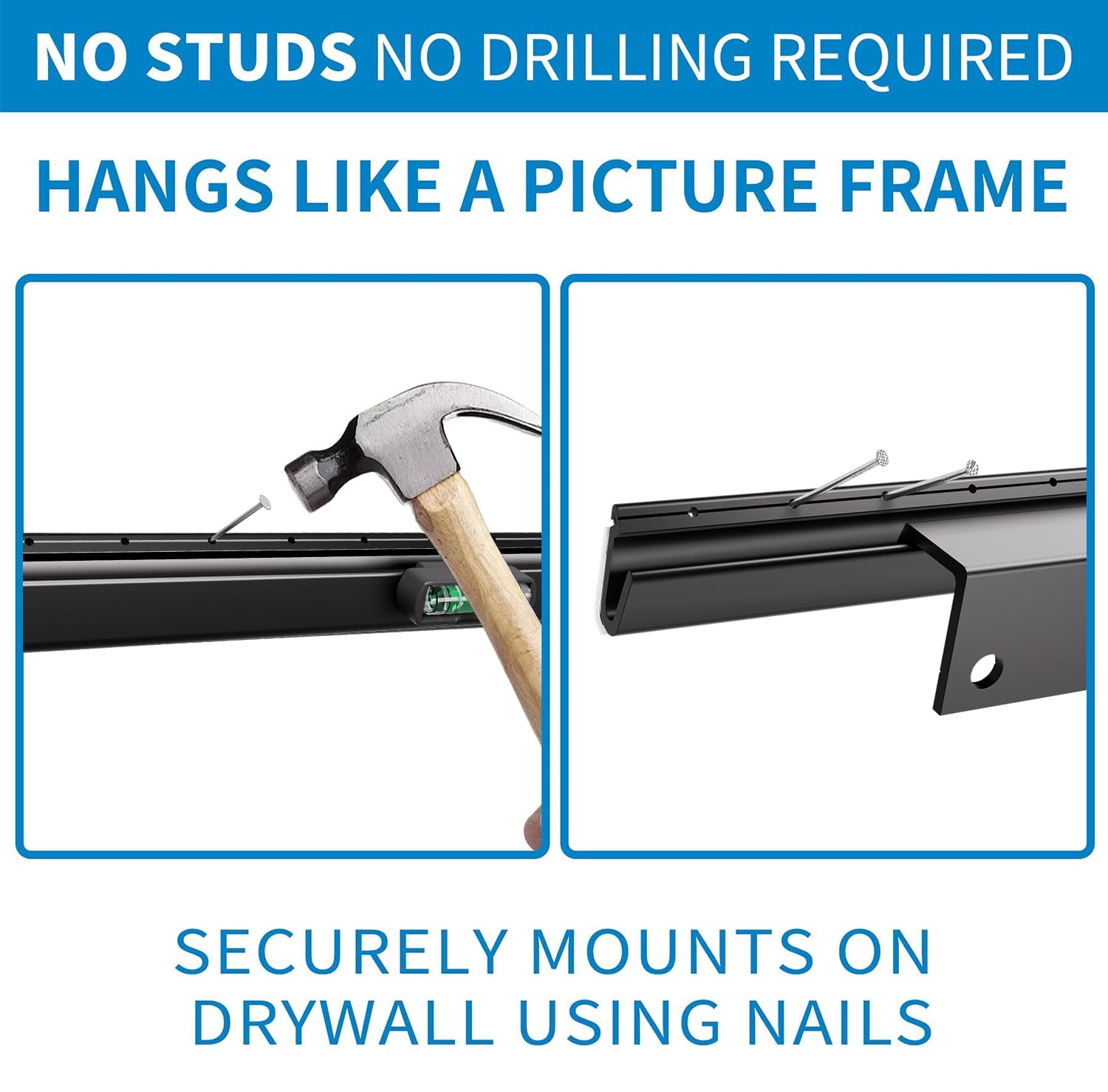 Antimbee Studless Drywall Tv Mount For 32 75 Inch Tvs, No Stud Tv Wall Bracket Max Vesa 600X400Mm Up To 150 Lbs Universal Fits M