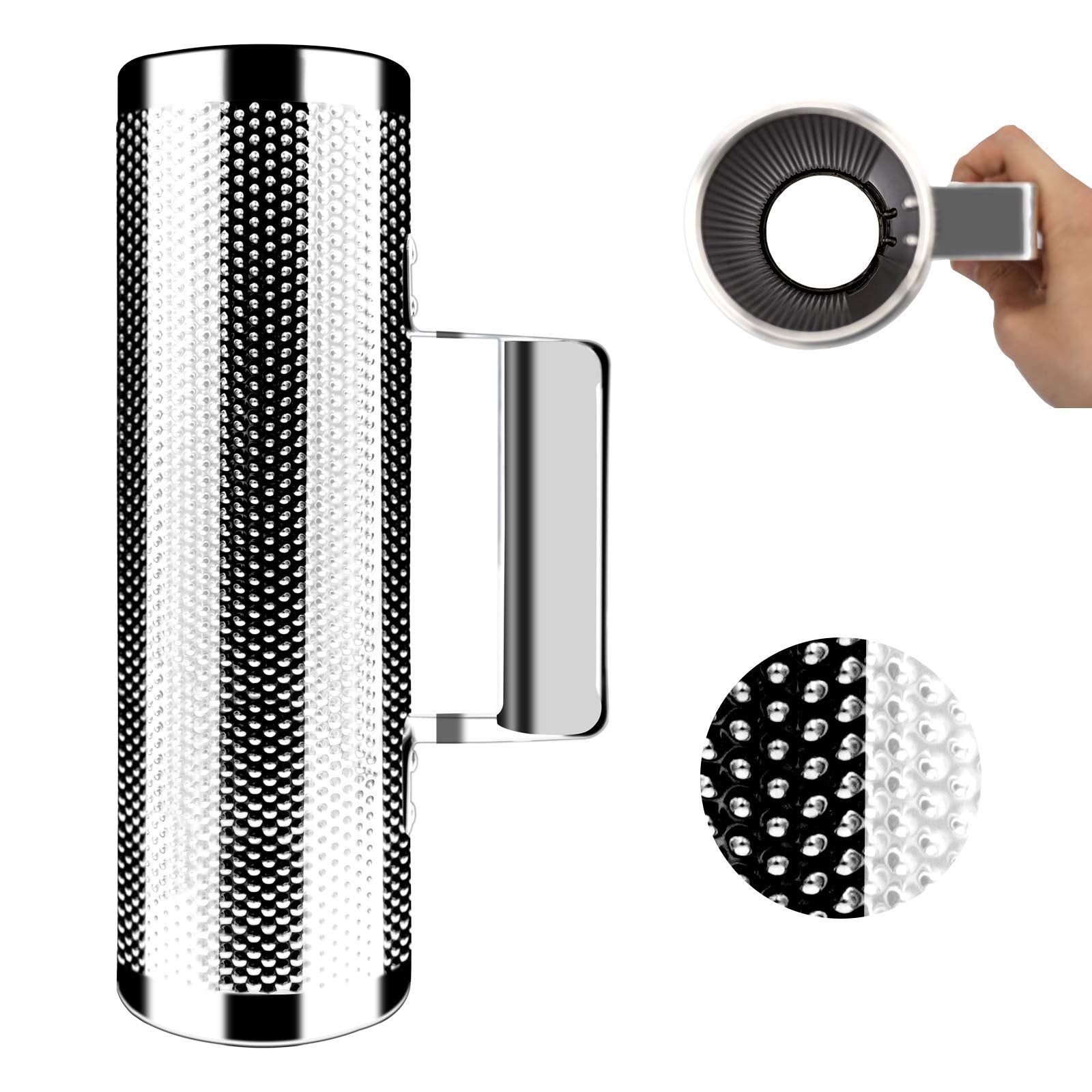 Eastrock Stainless Steel Guiro 10'' 3'' Percussion Instrument Musical Training Tool With Scraper,Professional Band Accompaniment